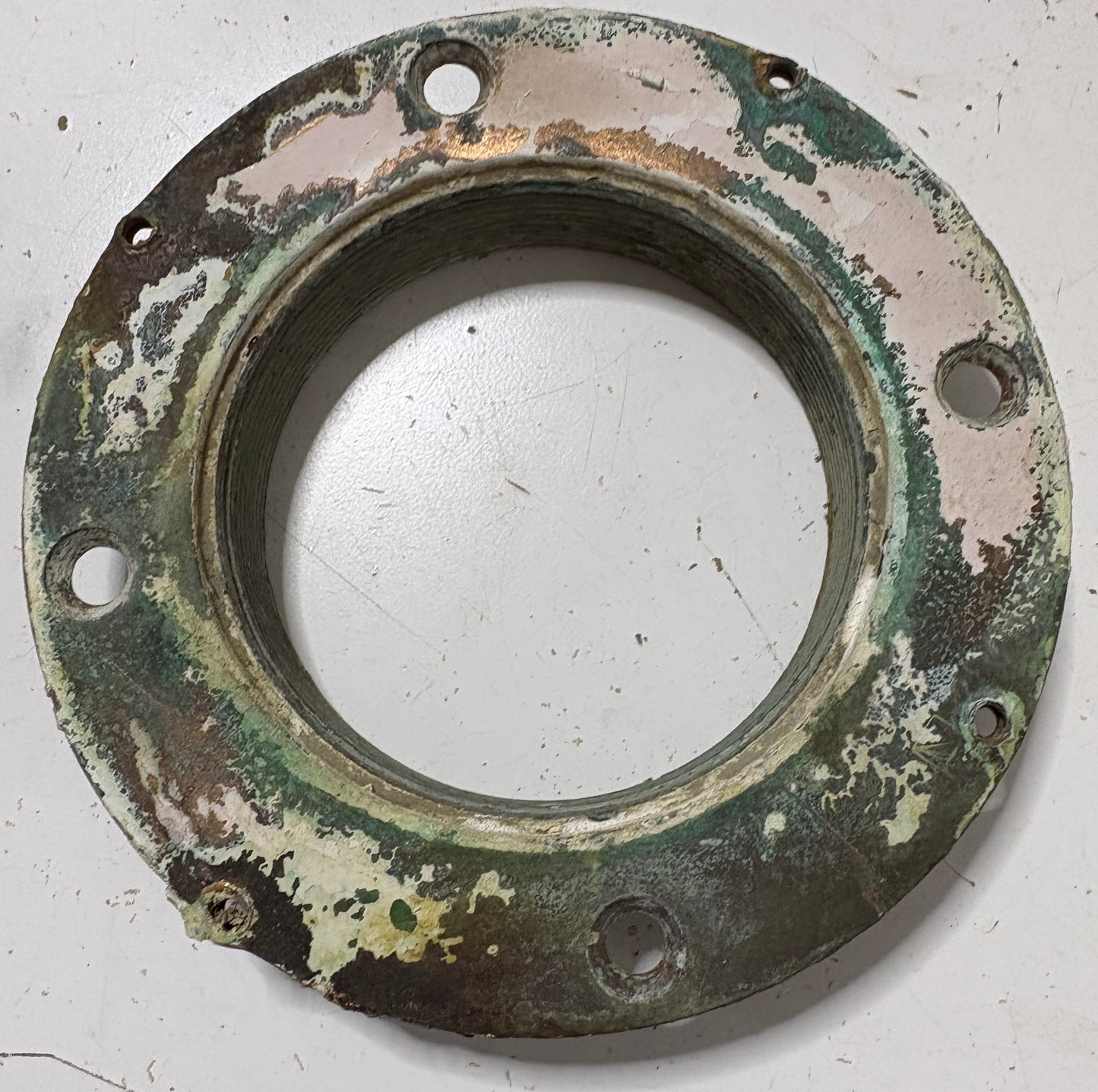 Vintage Bronze Deck Plate from Tripp 30