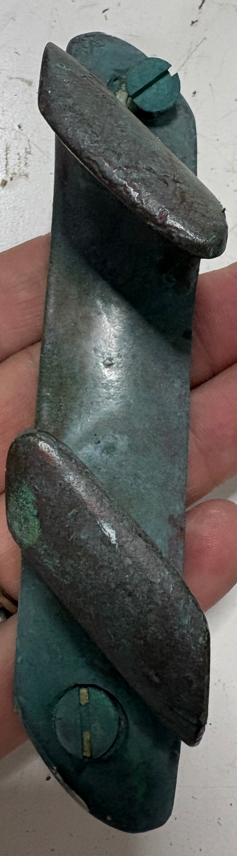 Vintage 5 1/2" Port Side Bronze Chock Cleat  from Tripp 30