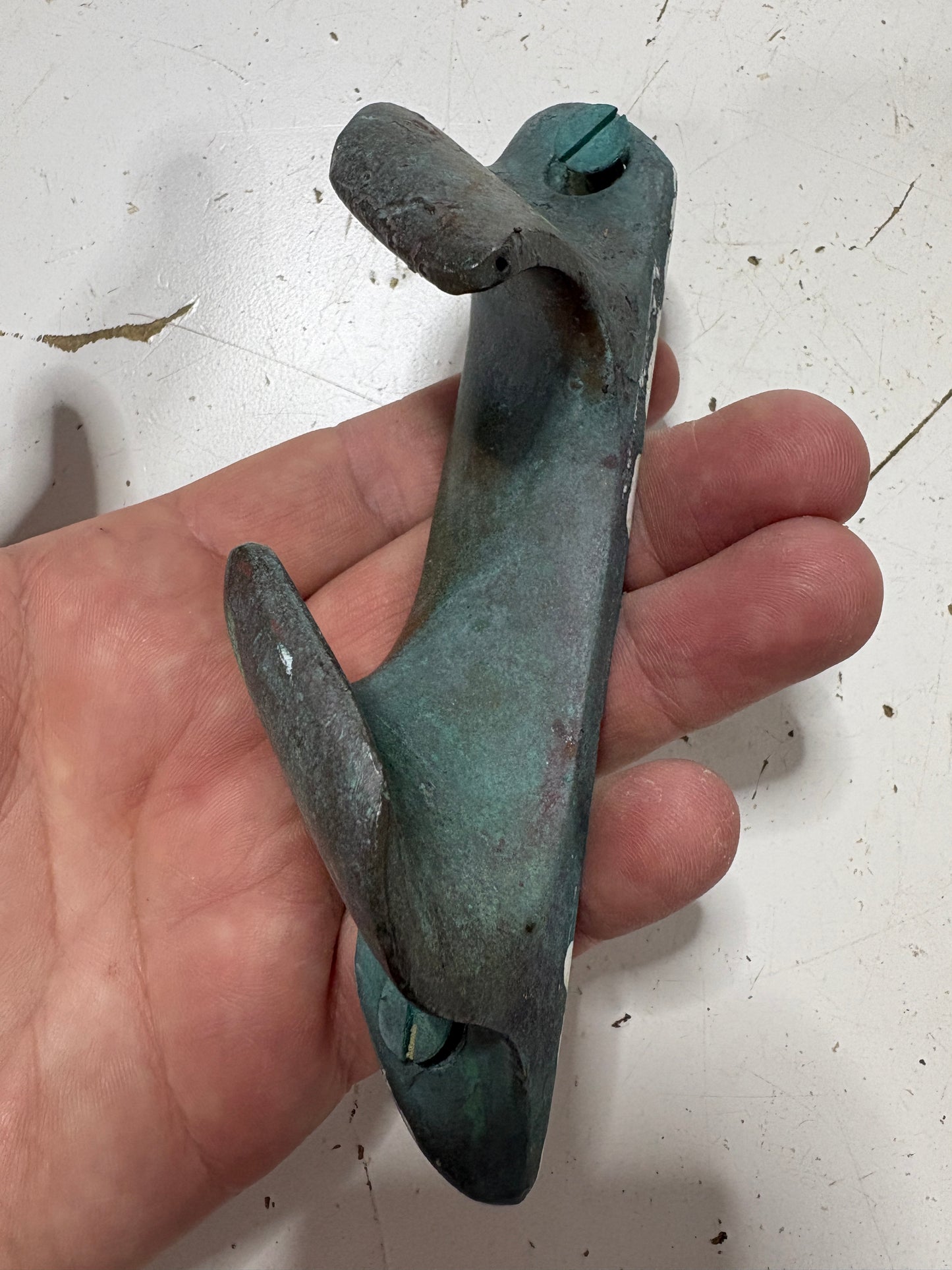 Vintage 5 1/2" Port Side Bronze Chock Cleat  from Tripp 30