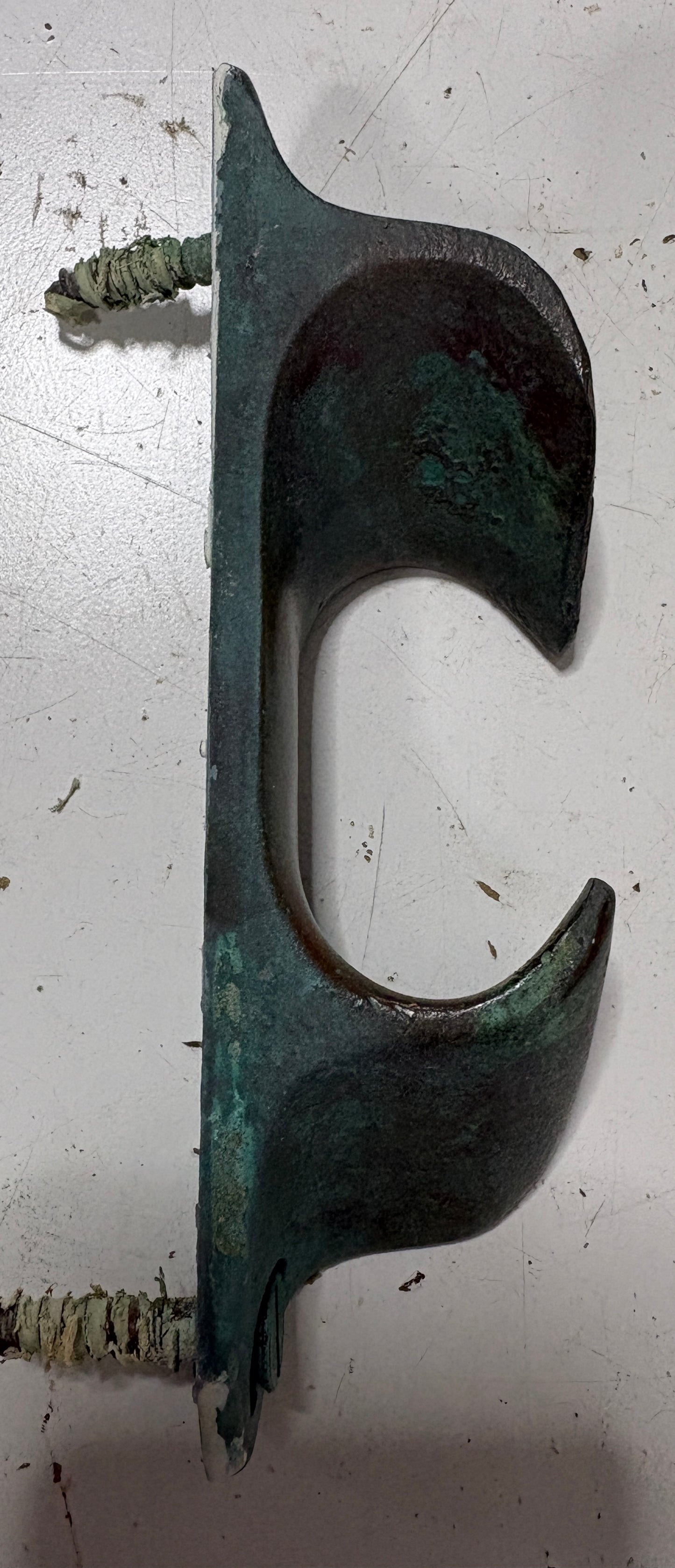 Vintage 5 1/2" Port Side Bronze Chock Cleat  from Tripp 30