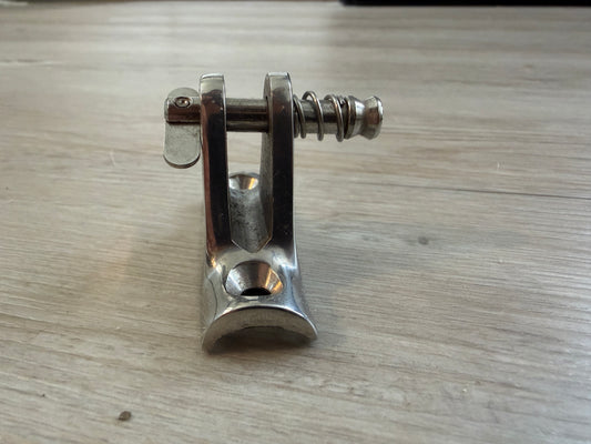 AC Curved Base Bimini Deck Hinge & Spring Pin