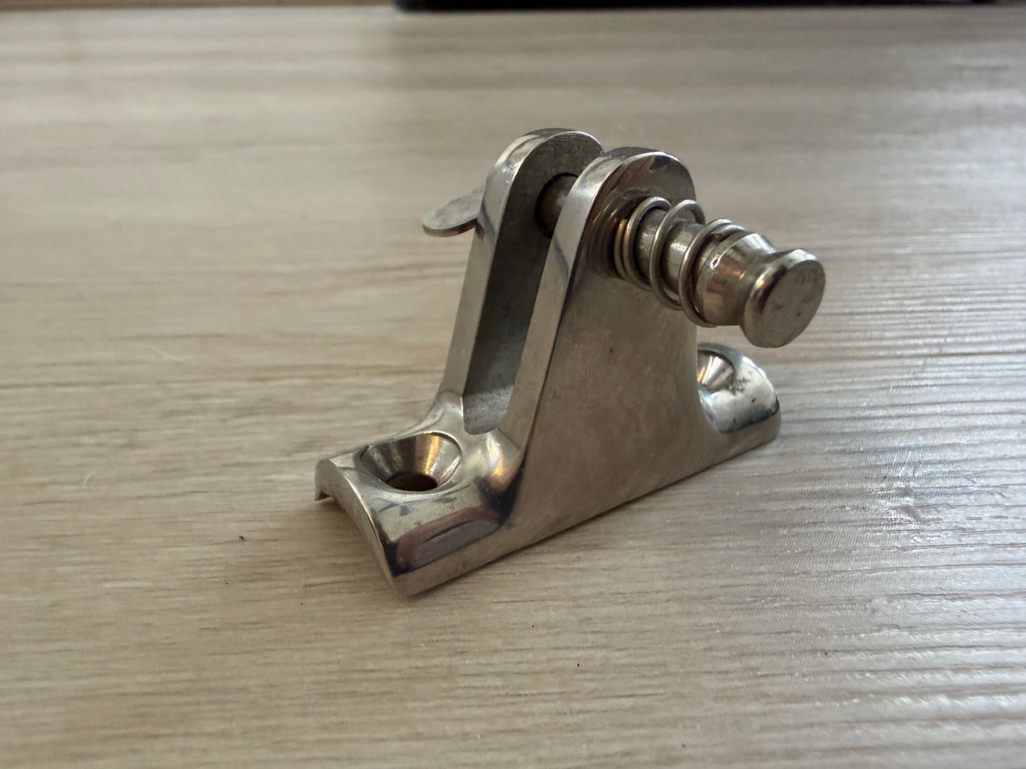 AC Curved Base Bimini Deck Hinge & Spring Pin