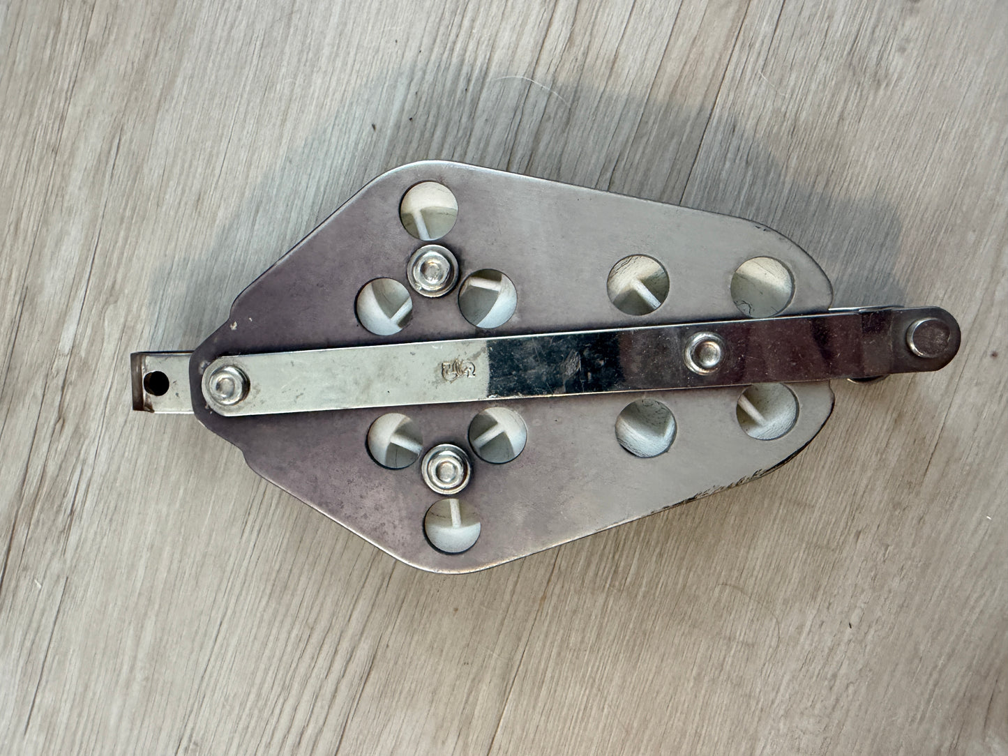Schaefer Triple Fiddle Block - 1 7/8" & 2" Sheaves - 1/2" Line