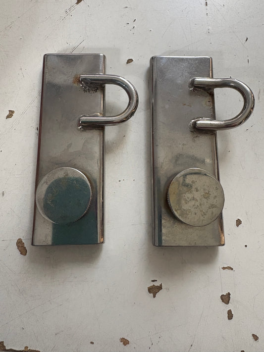 Stainless Steel Boom Track Slide 1" track with screw top PAIR