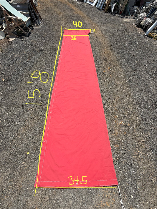 15'8" Red Main Sail Cover
