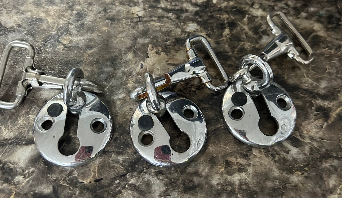 Lot of 3 Perko Marine Fender Locks Chrome Plated Boat Fender Hardware