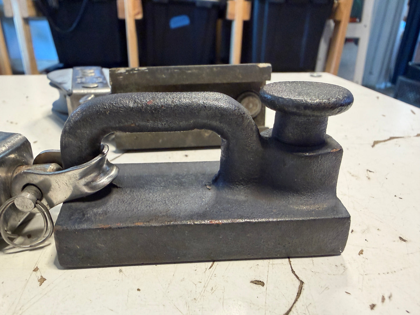 PAIR 1" Cast Bronze Track Cars With Harken Single Blocks