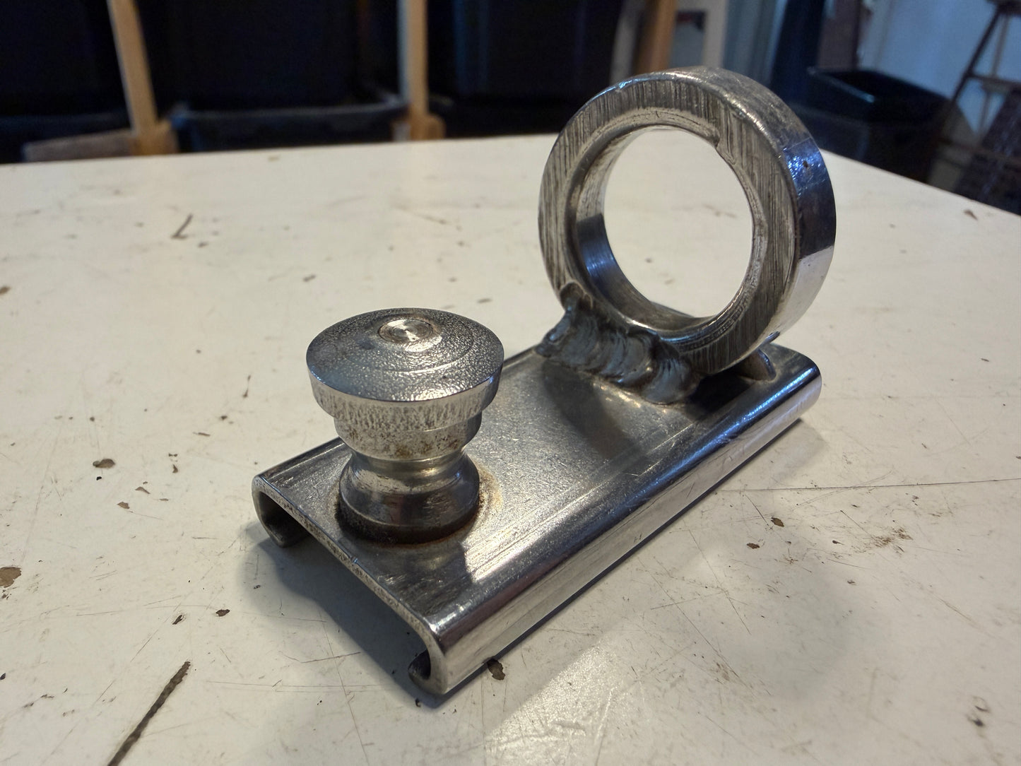 1" Stainless Steel Pull Top Mast Ring / Spinnaker Car - 13/16" Eye Diameter