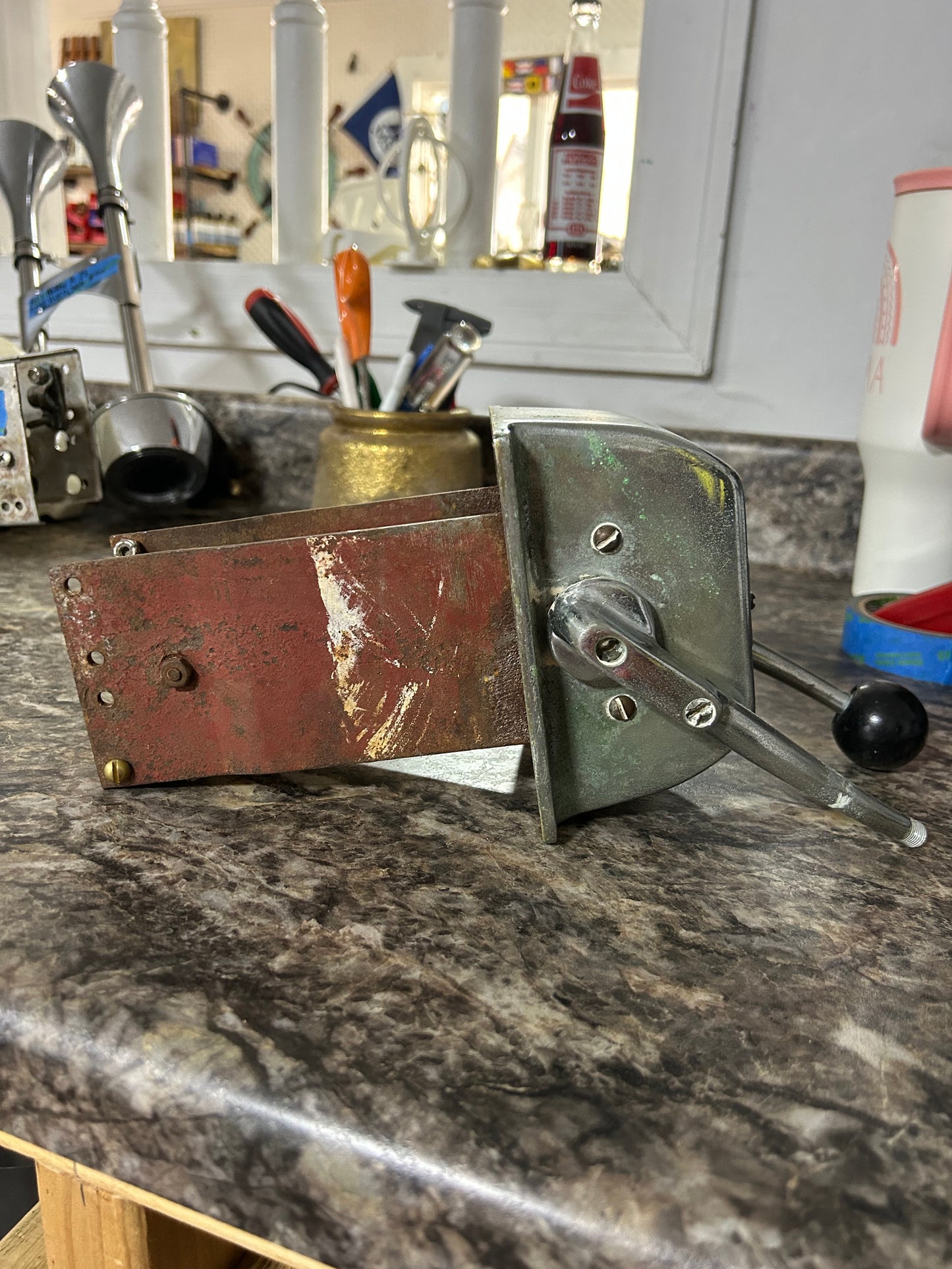 Morse Engine Control Dual Lever Throttle Shift Control (Missing Knob)