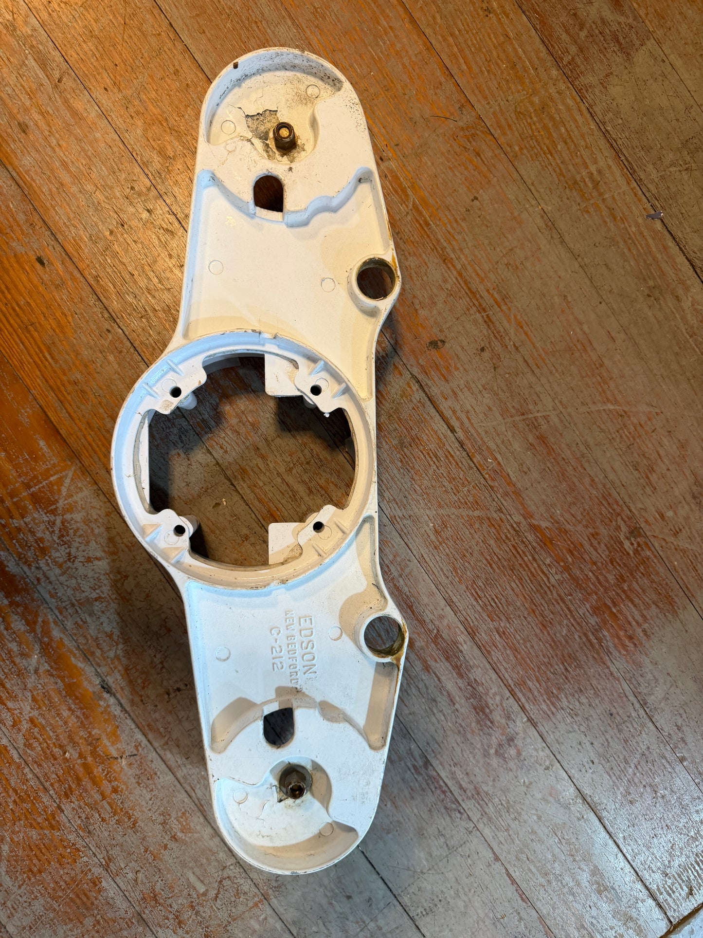 Edson C-212 Instrument Mounting Plate & Collar - 9.5" Pedestal Fitting