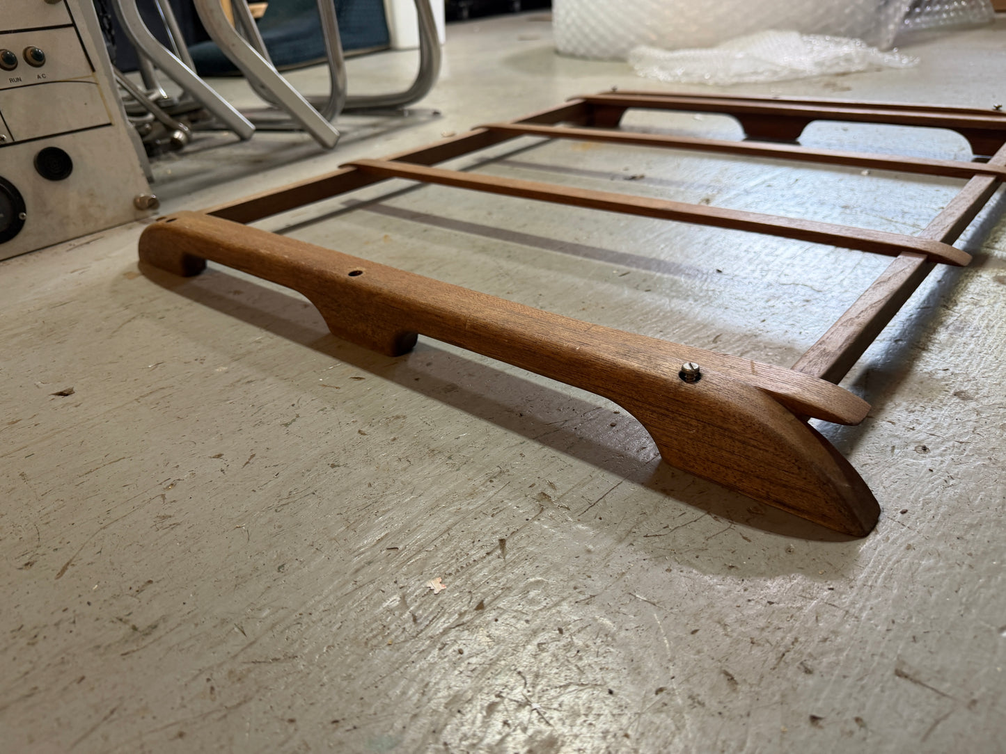 Teak Overhead Stow Rack