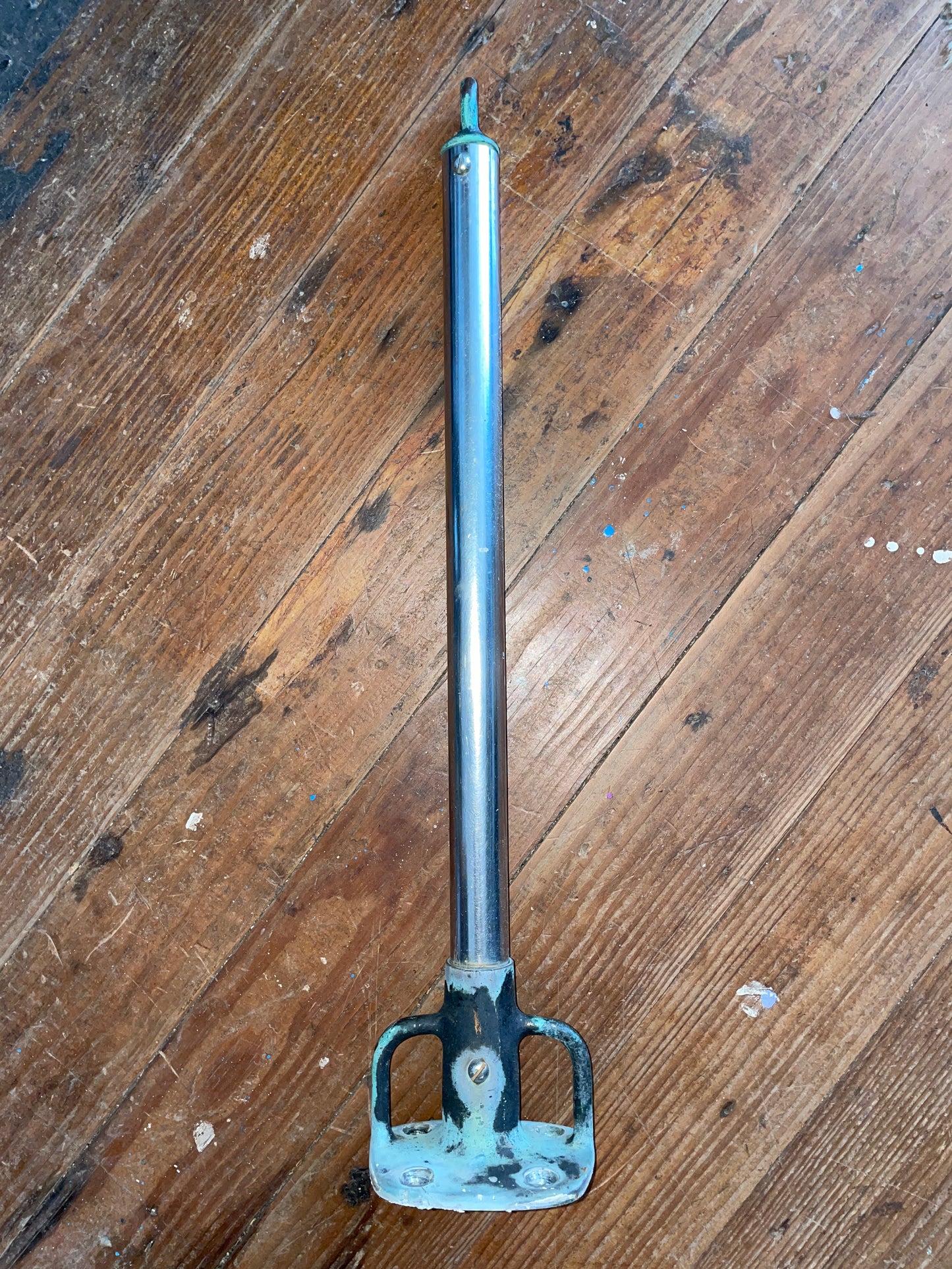 18 1/2” Tall Stanchion With Bronze Base- Off CAL 25