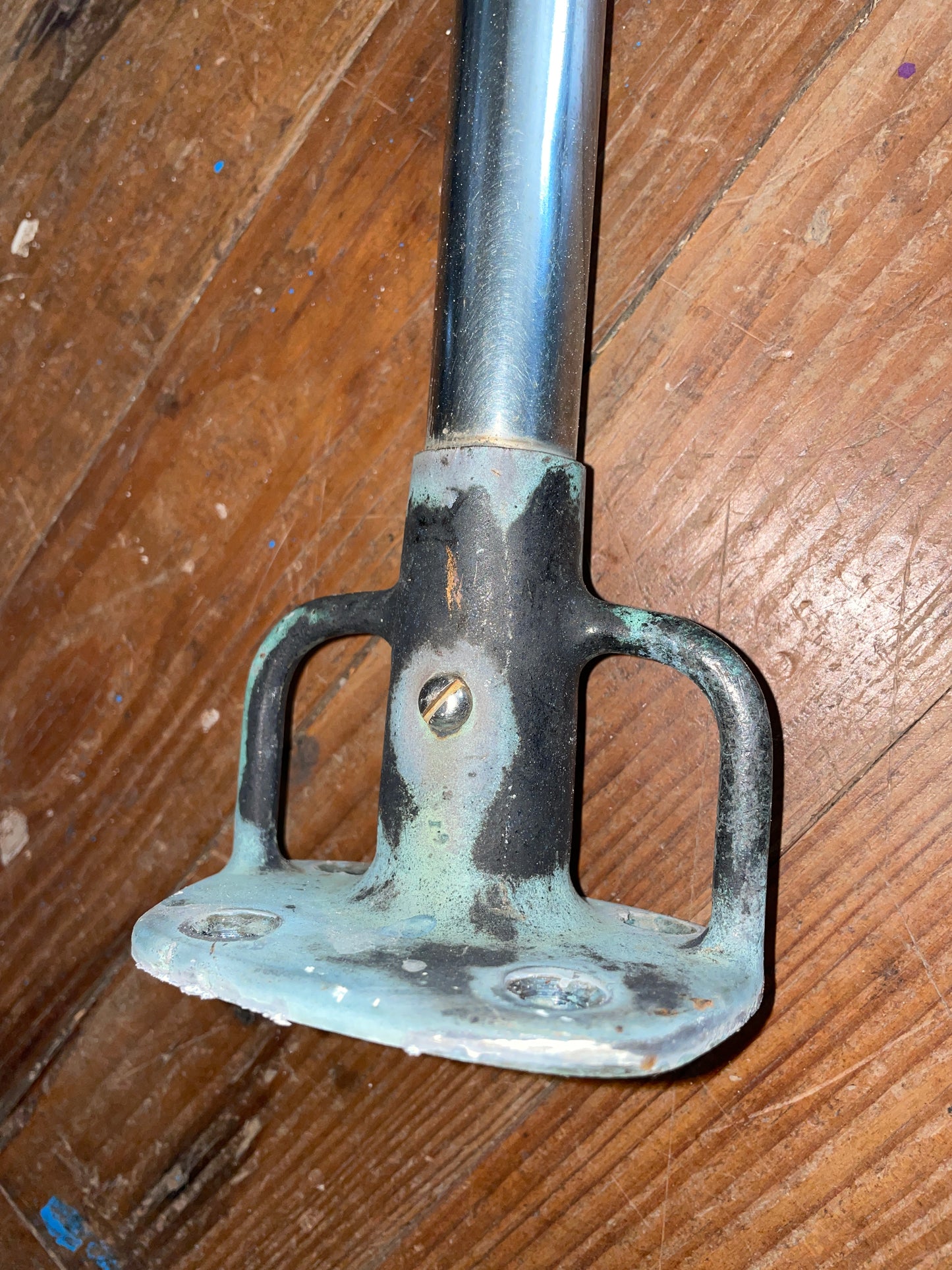 18 1/2” Tall Stanchion With Bronze Base- Off CAL 25