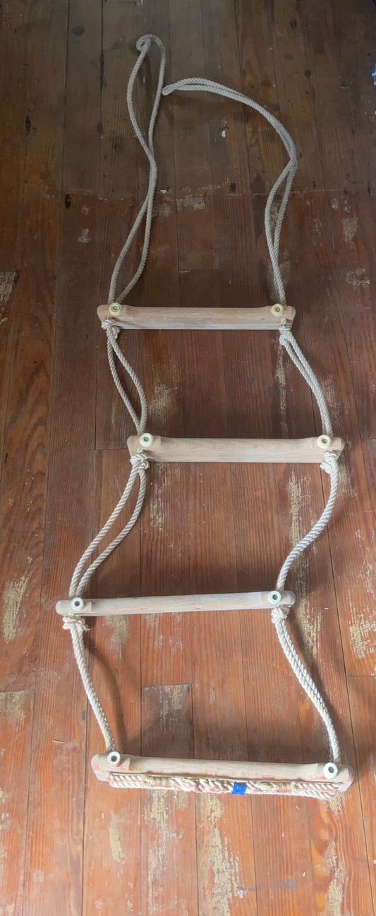 Sealine Teak 4 Step Boarding Ladder