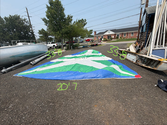 .75oz Symmetrical Spinnaker - 33'8" x 33'8" x 20'7" - J30