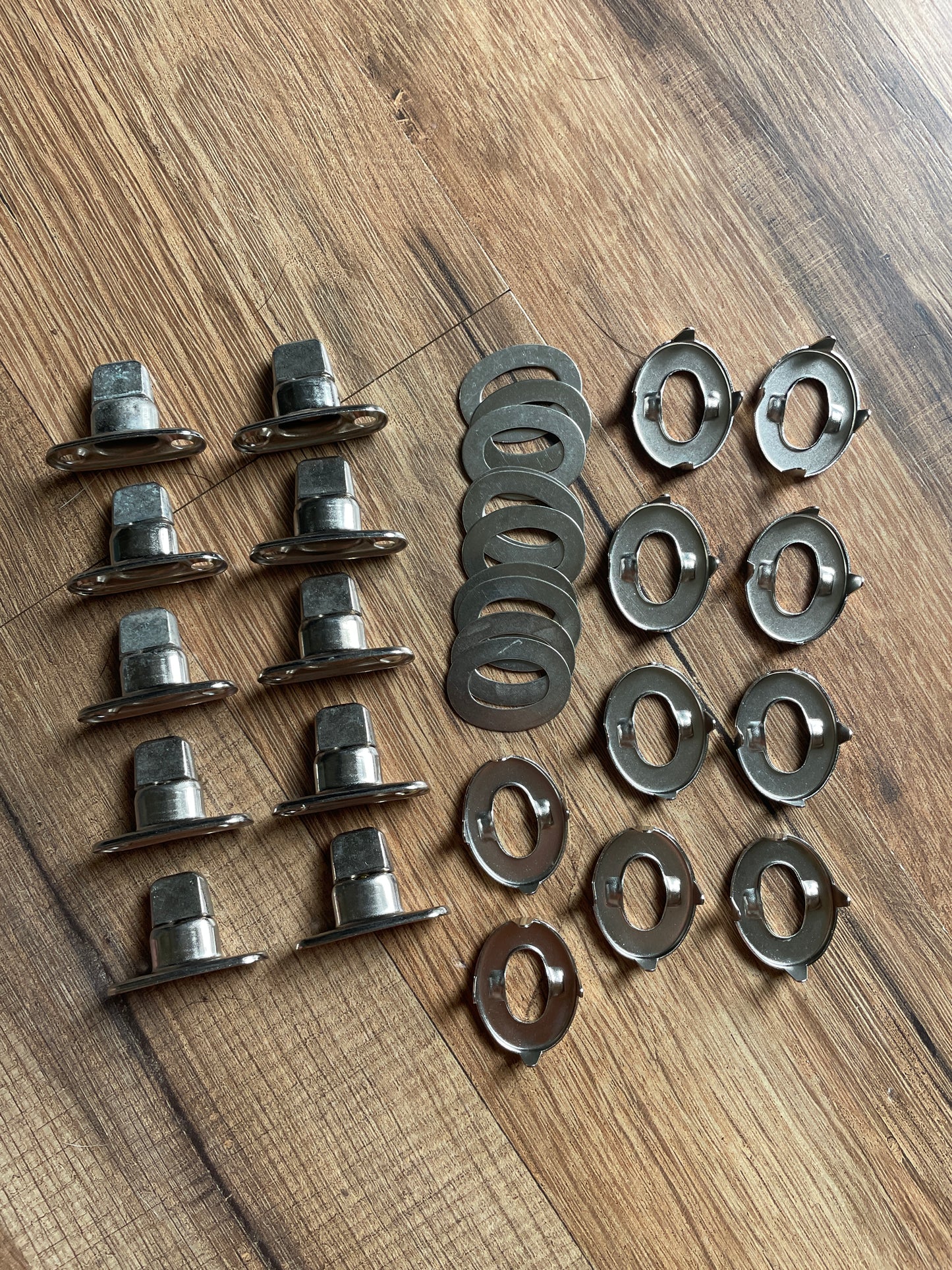 10 Count Fasteners- Stud, Eyelet & Washer