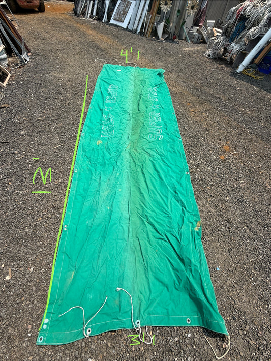 13' Length Green "Super Star" Main Sail Cover
