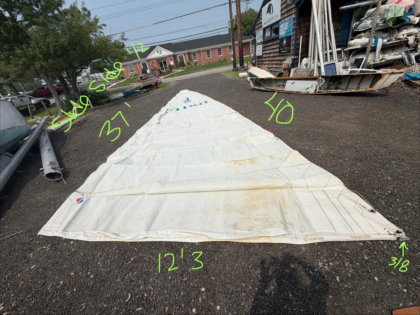 J30 Main Sail - 37' Luff x 40' Leech x 12'3" Foot