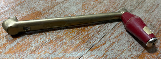 Lewmar Bronze Winch Handle 11 1/2" Long  golden colored with red plastic handle
