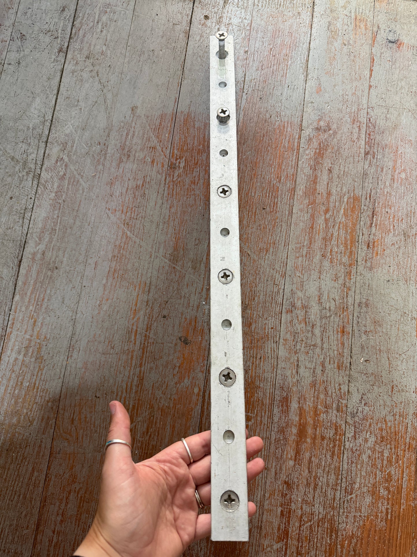 22 1/2" Long x 1 1/4" Track Width Aluminum T Track WITH Hardware - J30