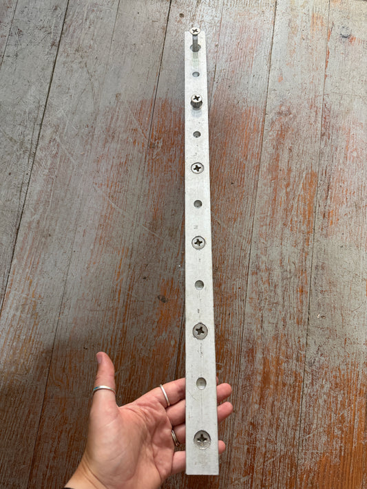 22 1/2" Long x 1 1/4" Track Width Aluminum T Track WITH Hardware - J30