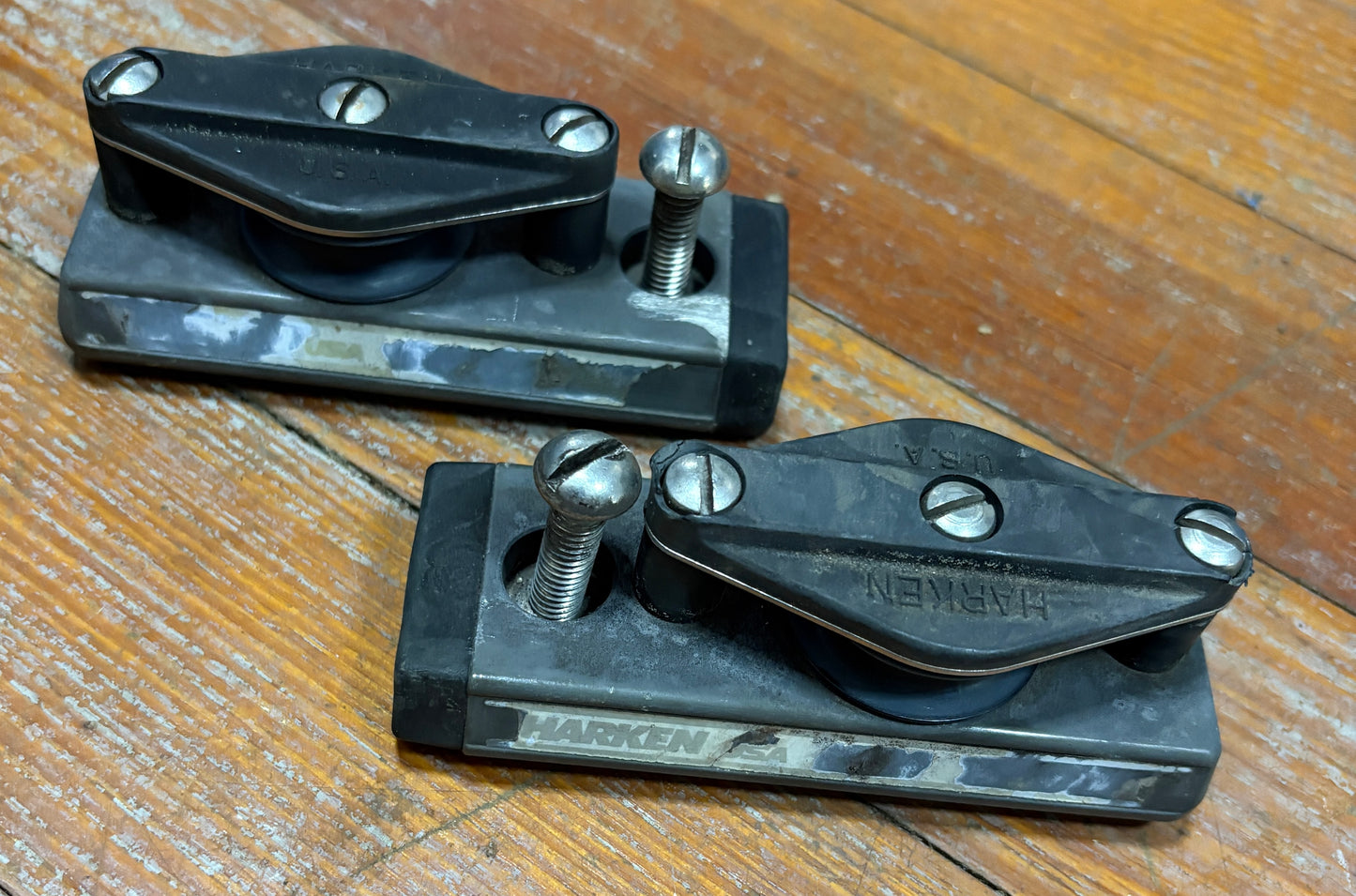 Harken Track / Traveler Ends 1" Track with Cheek Block Pair