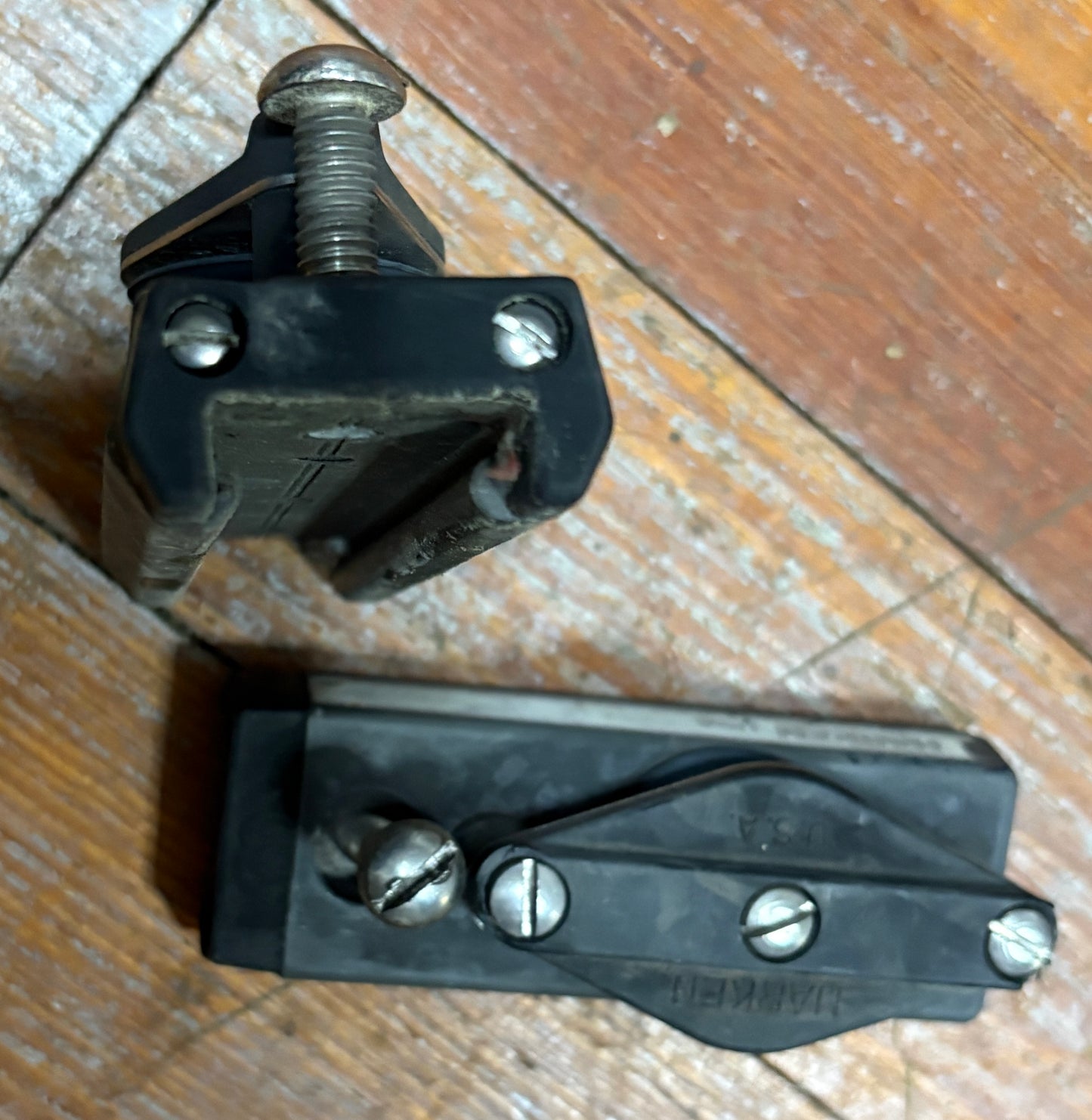 Harken Track / Traveler Ends 1" Track with Cheek Block Pair