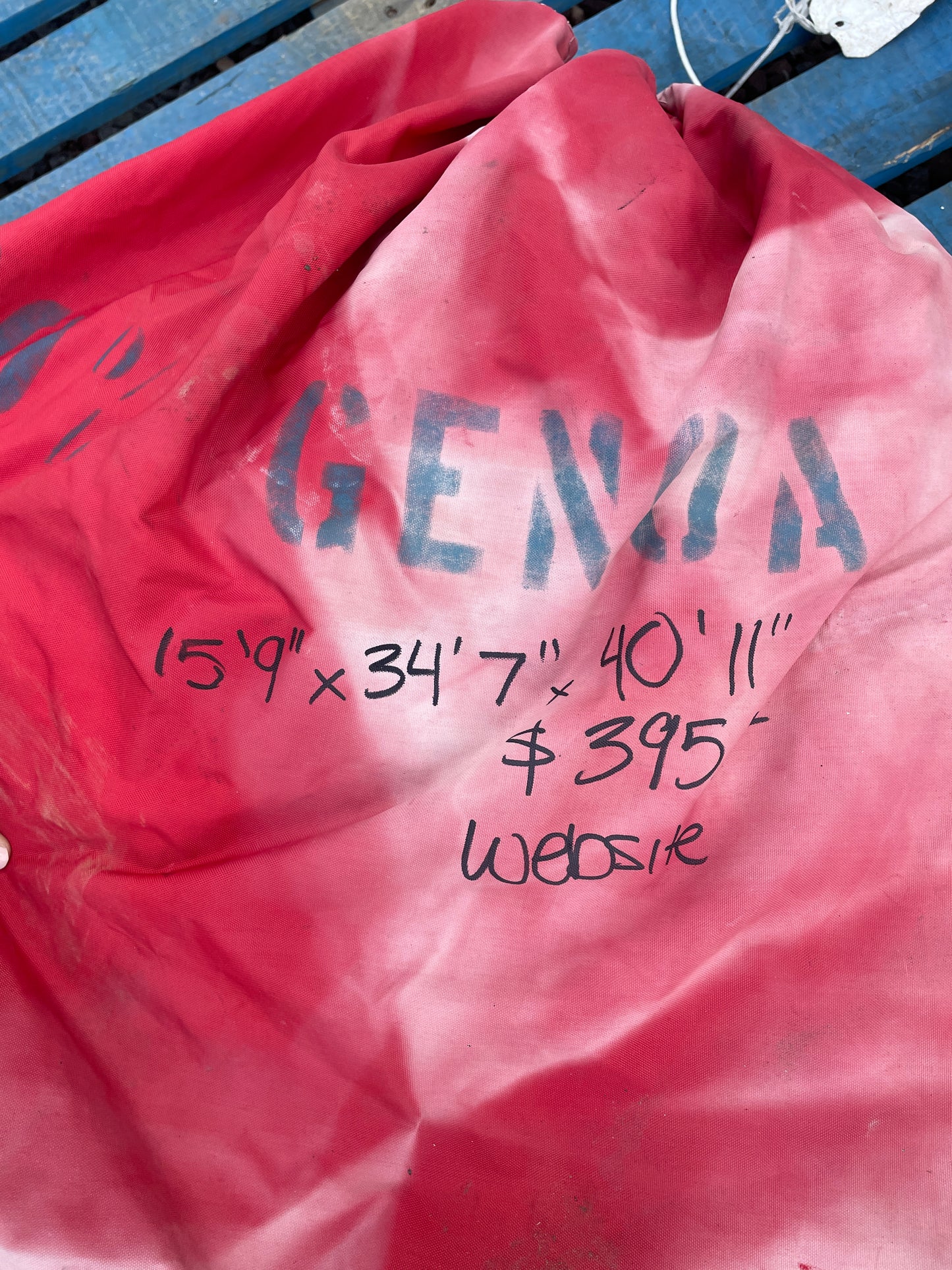 100% Genoa 40’11 x 34’7 x 15’9- Rusty Sunbrella Color