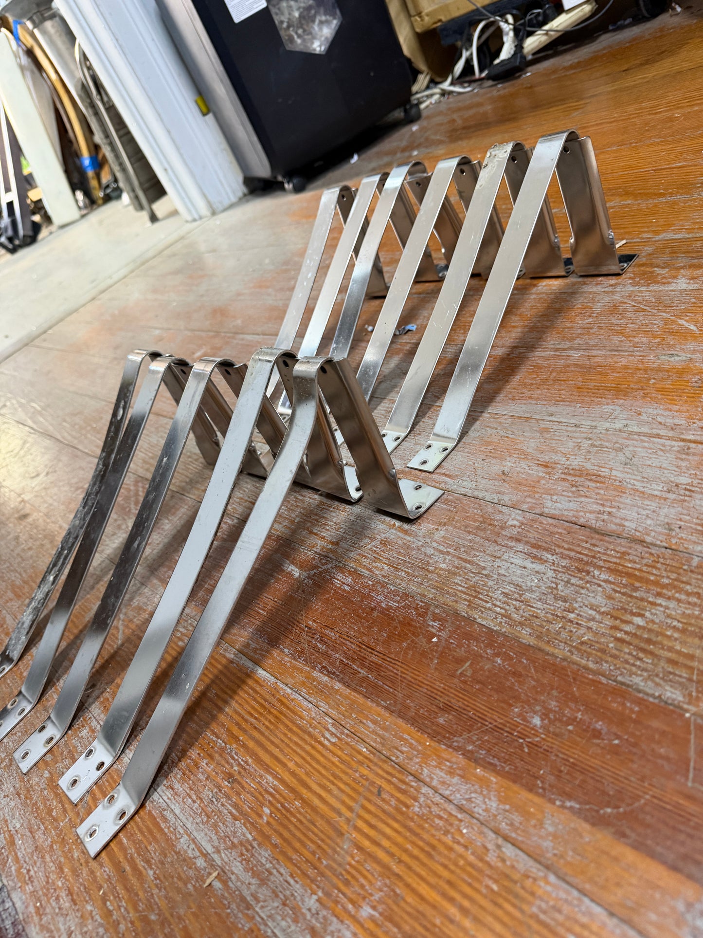 LOT of 11 Stainless Steel Mast Steps - Good Condition