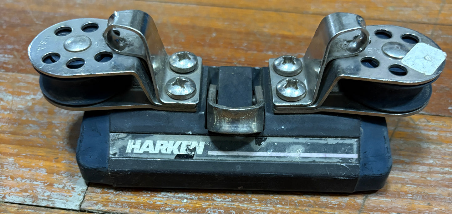 Harken Traveler/ Track Car with Single Sheaves 1 1/8" Track