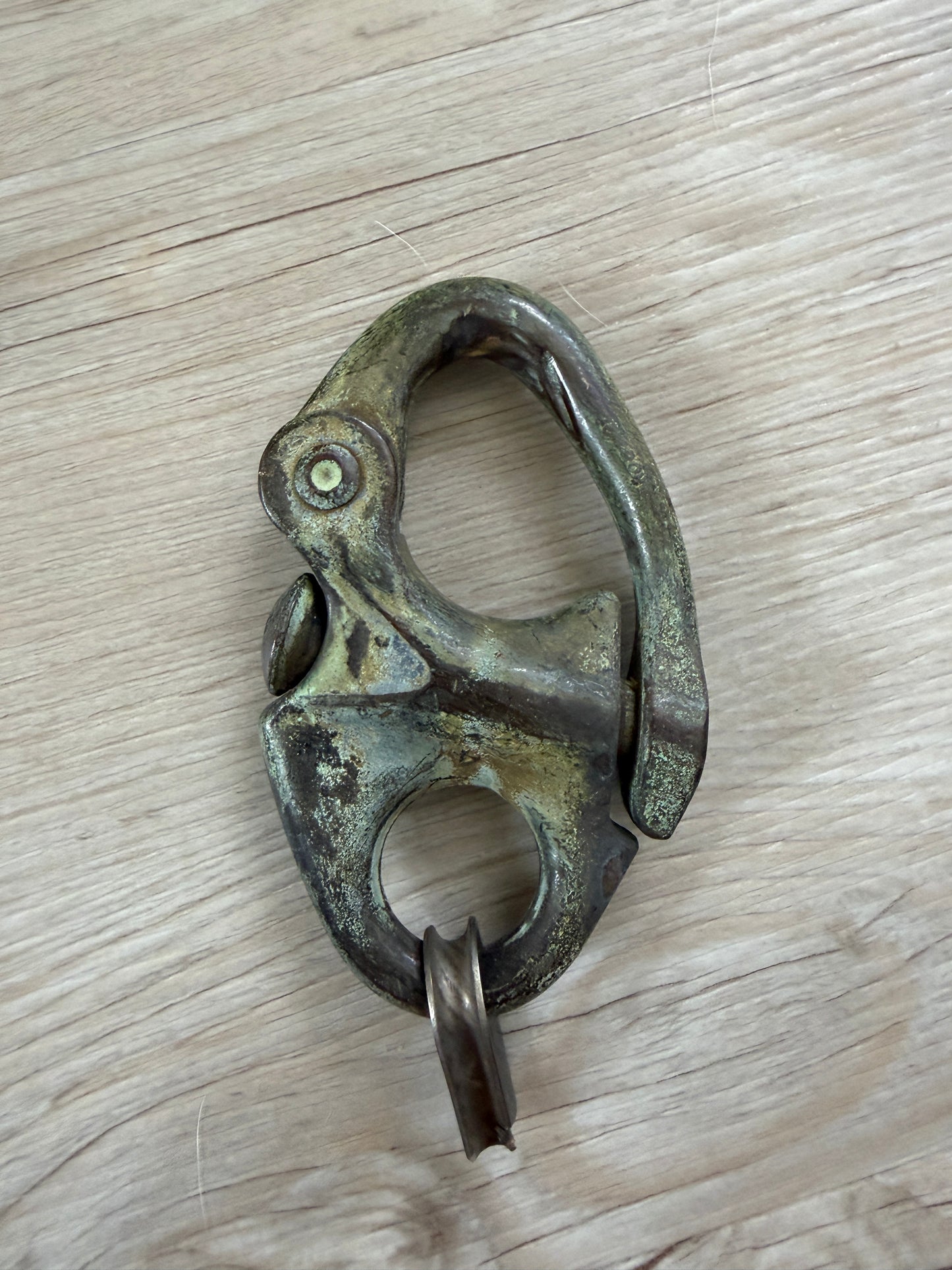 B&A #4 Solid Bronze Fixed Bail Shackle - 3/4" Eye