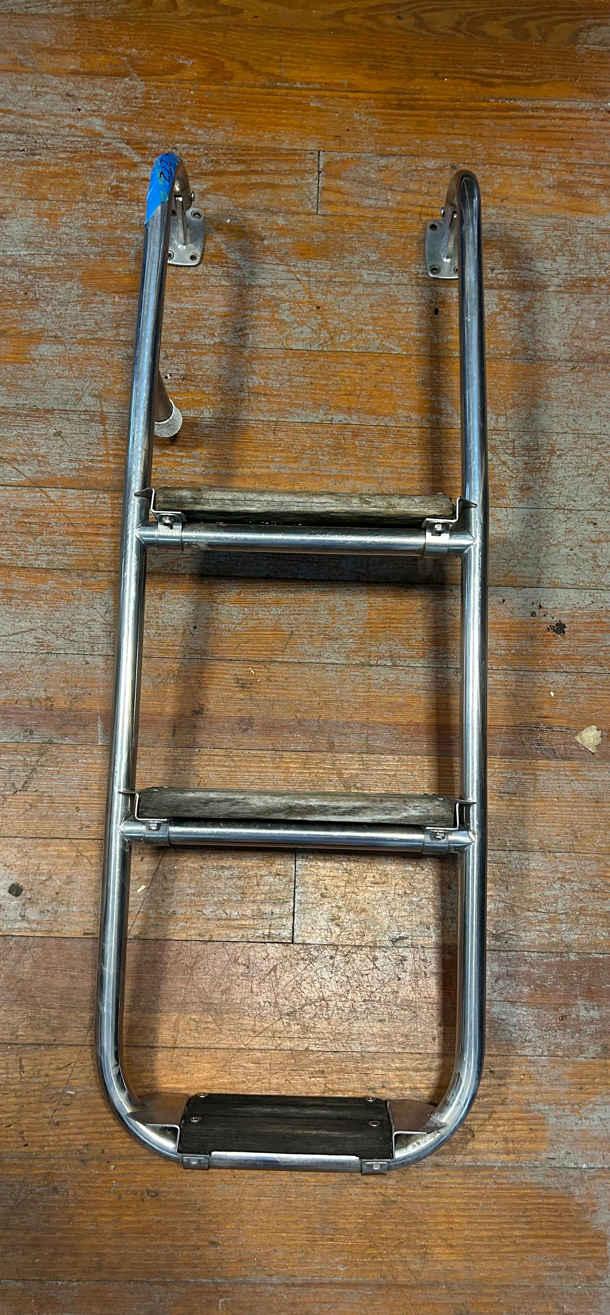 Stainless Steel / Wood Boarding Ladder 34” x 12”