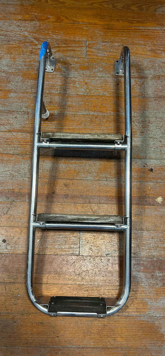 Stainless Steel / Wood Boarding Ladder 34” x 12”