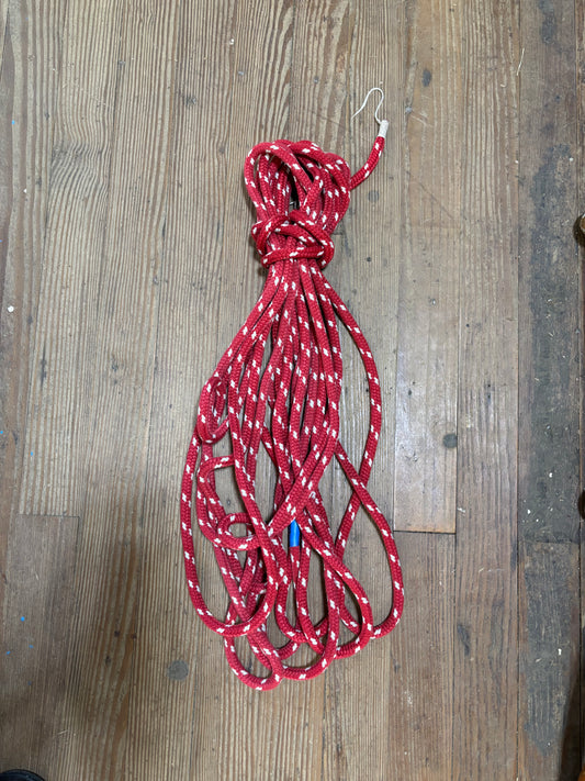 Red & White Halyard Line - 40' x 1/2"
