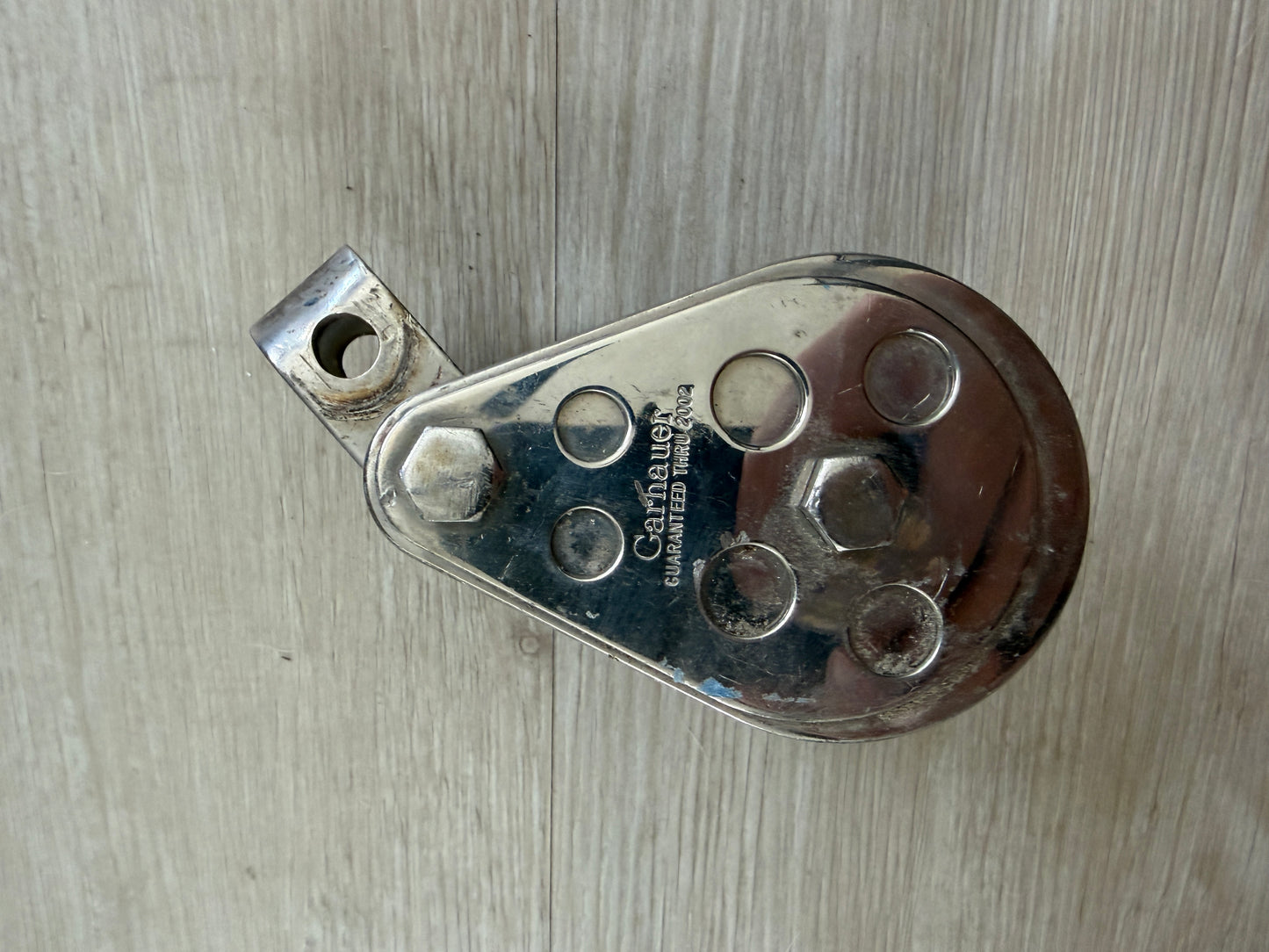 Garhauer Fixed Bail 2 3/8" Double Block - Ball Bearing Sheaves are Messed Up