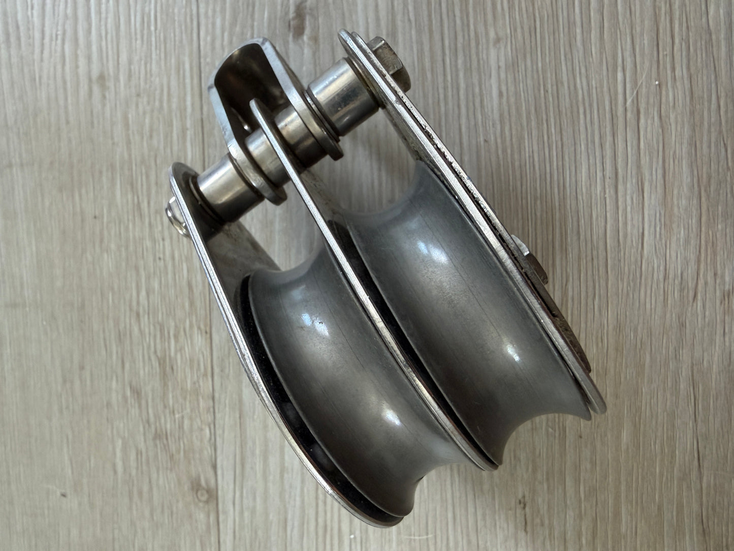 Garhauer Fixed Bail 2 3/8" Double Block - Ball Bearing Sheaves are Messed Up