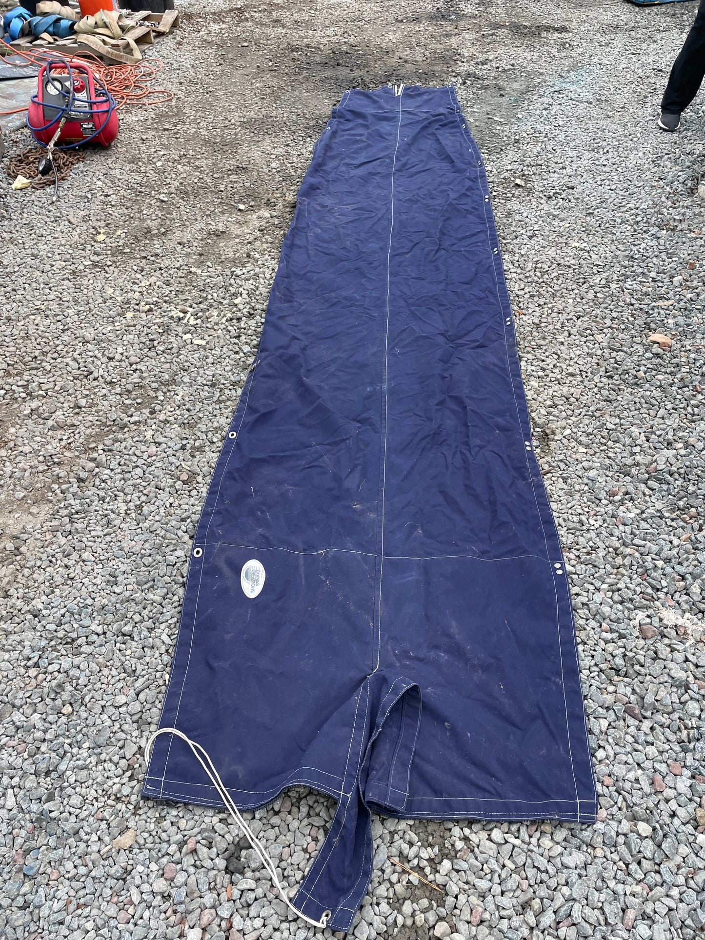 Navy Canvas Mainsail- 13’9” Long