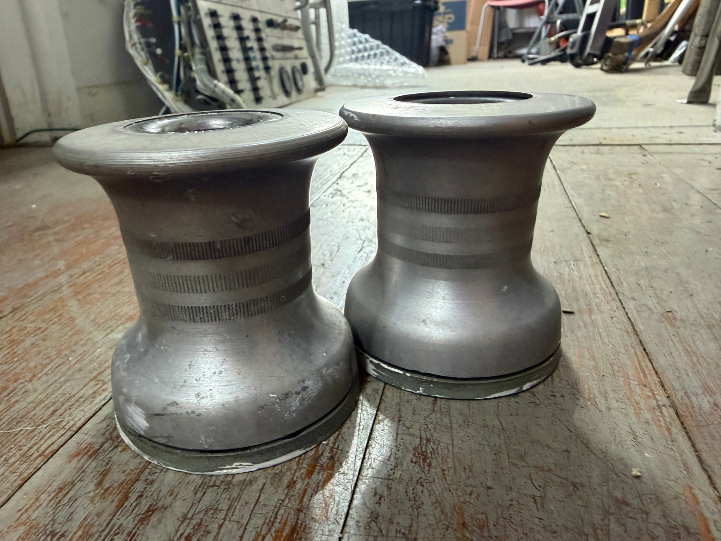 PAIR Small GIBB Aluminum Single Speed Winches
