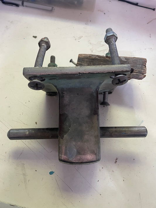 Chromed Bronze Bollard Cleat - 4 7/8” Base