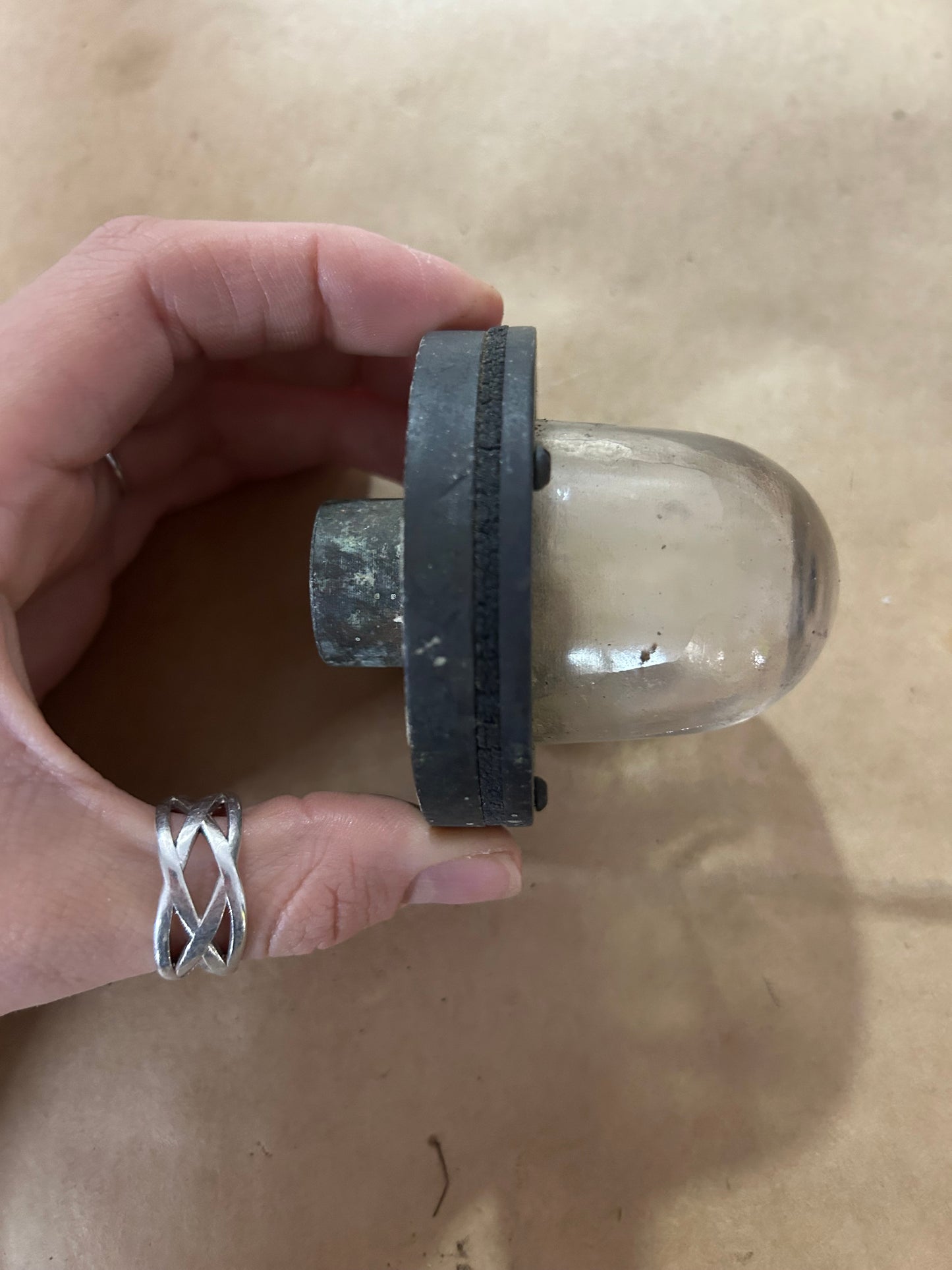 Glass Bronzed Navigation Light Case Housing