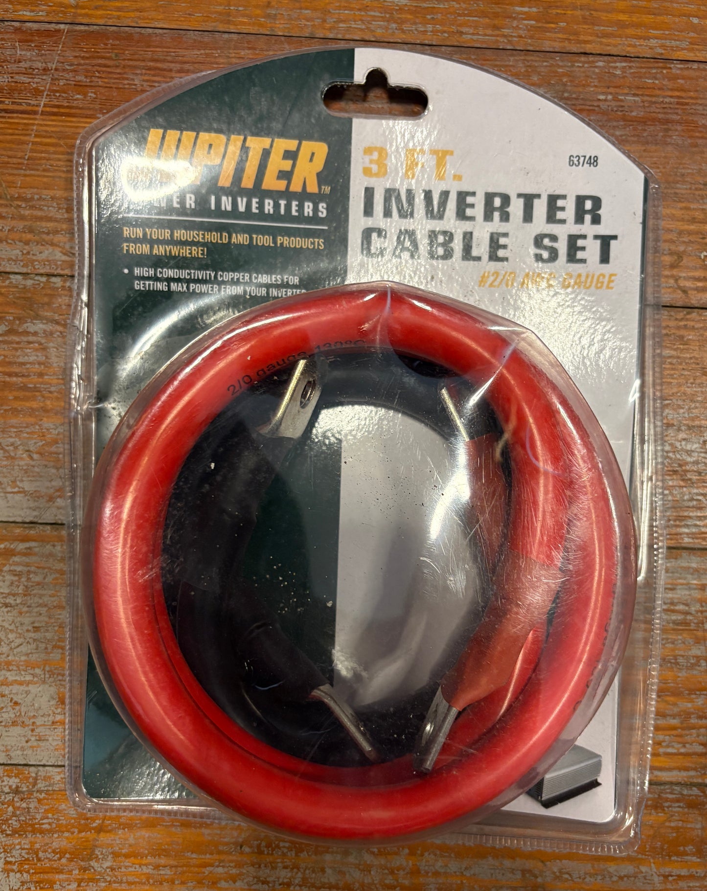 Jupiter 3 ft Power Inverter Cable Set NEW
