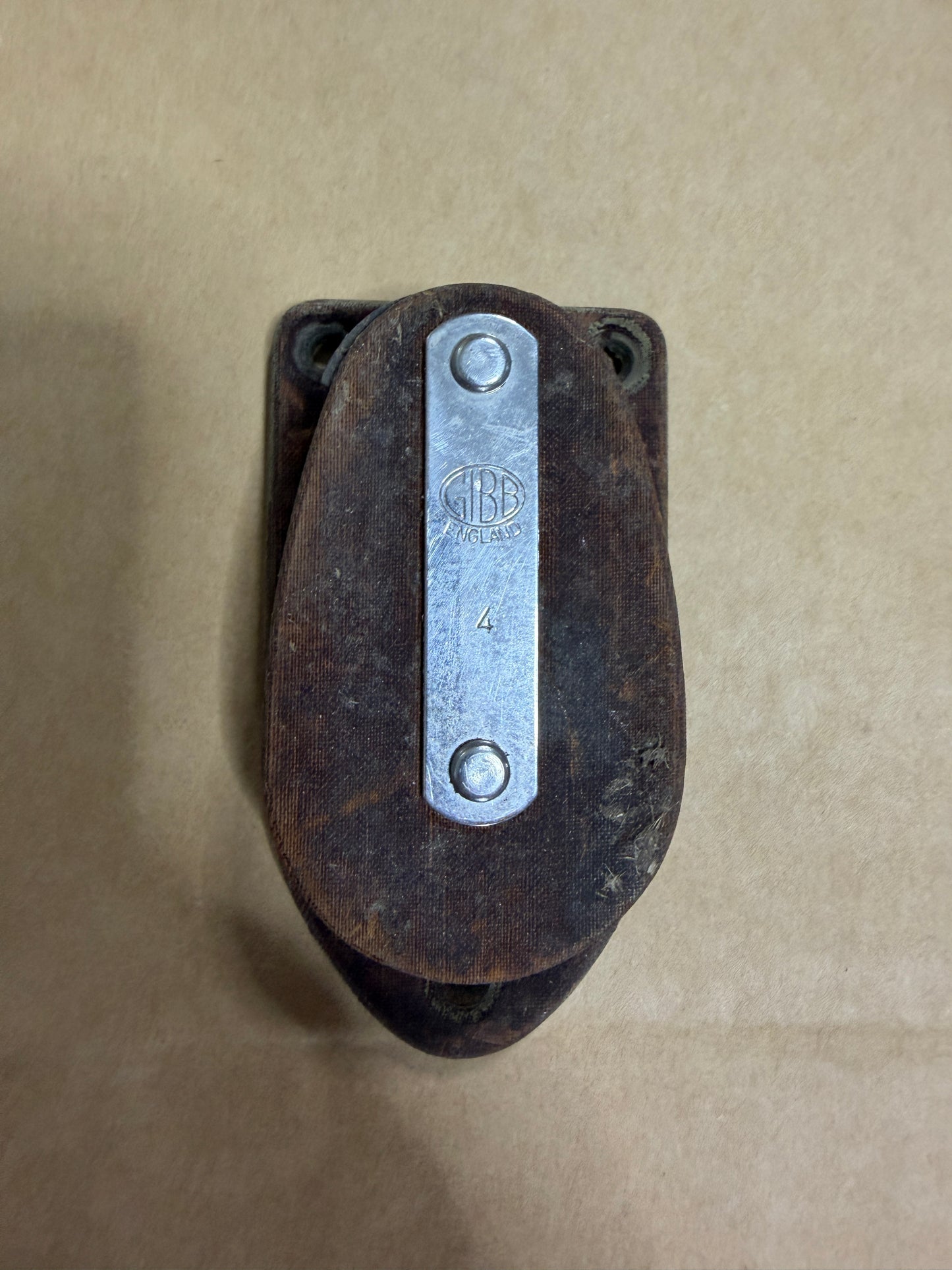 GIBB #4 Tufnol Cheek Block - 1 7/8" Sheave - 5/16" Line Width
