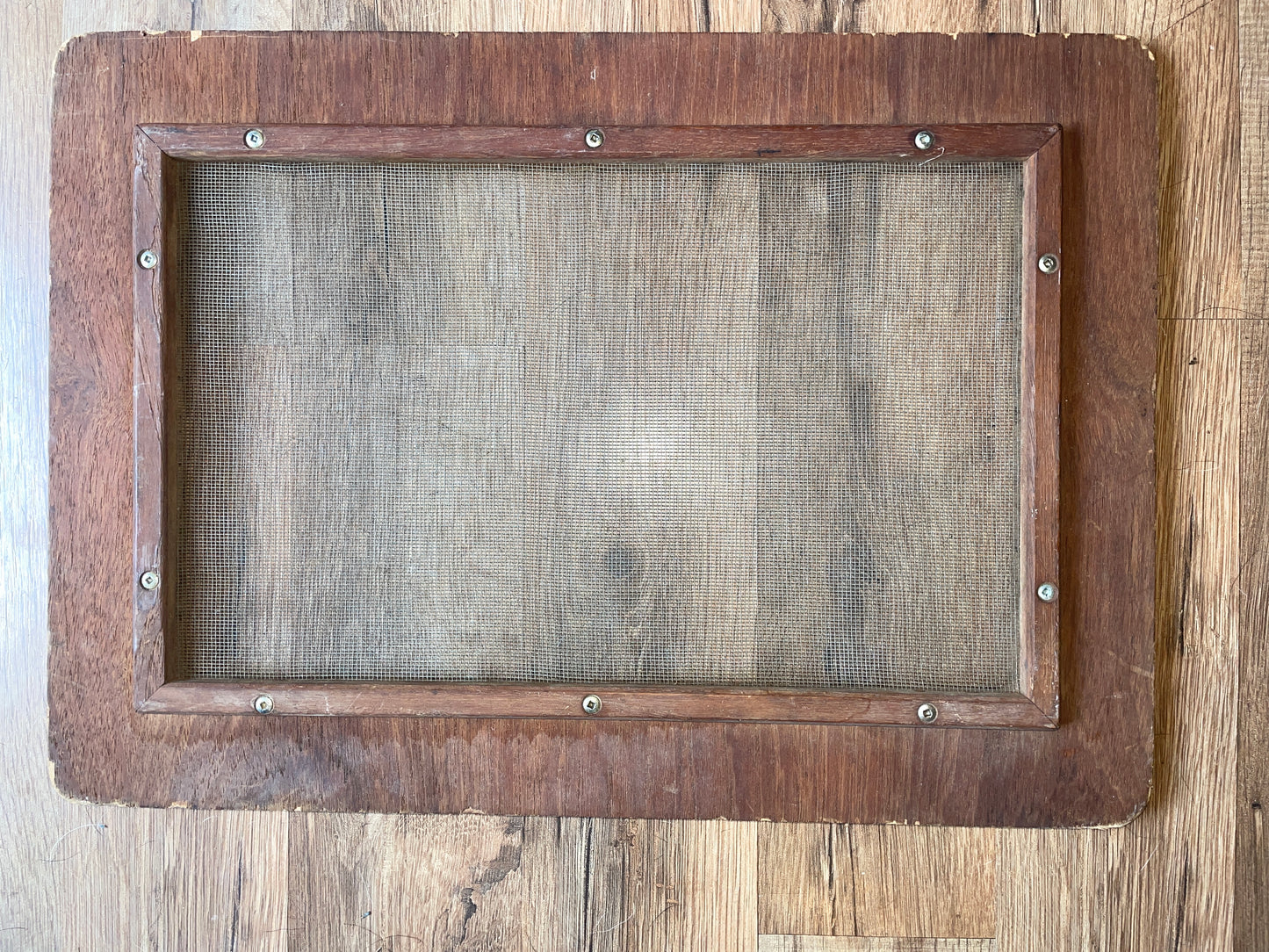 Wood Frame With Screen Insert - 17 3/8” Long x 12 3/8” Wide