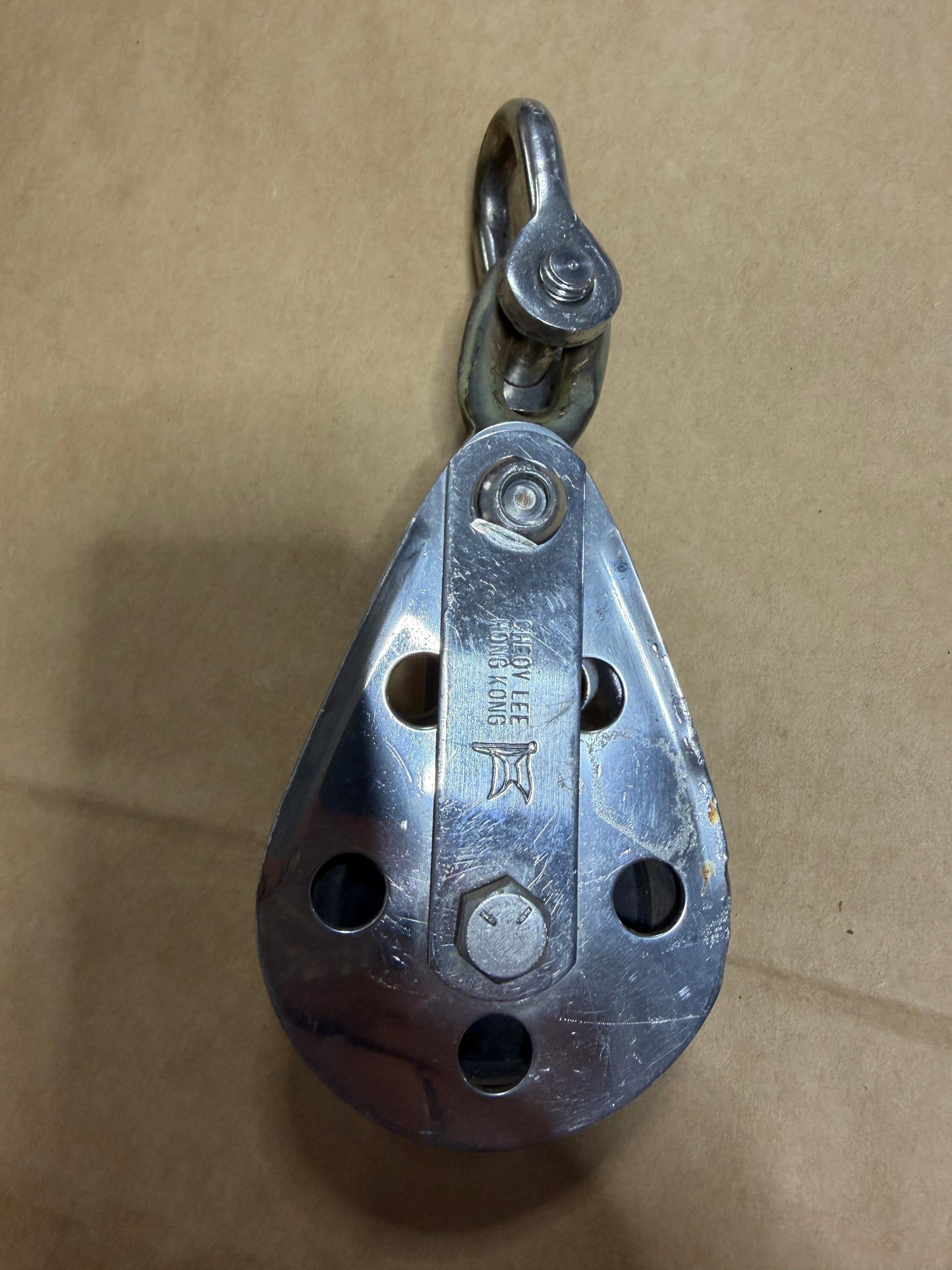 Cheoy Lee 2 1/2" Single Fixed Block - 1/2" Line Width