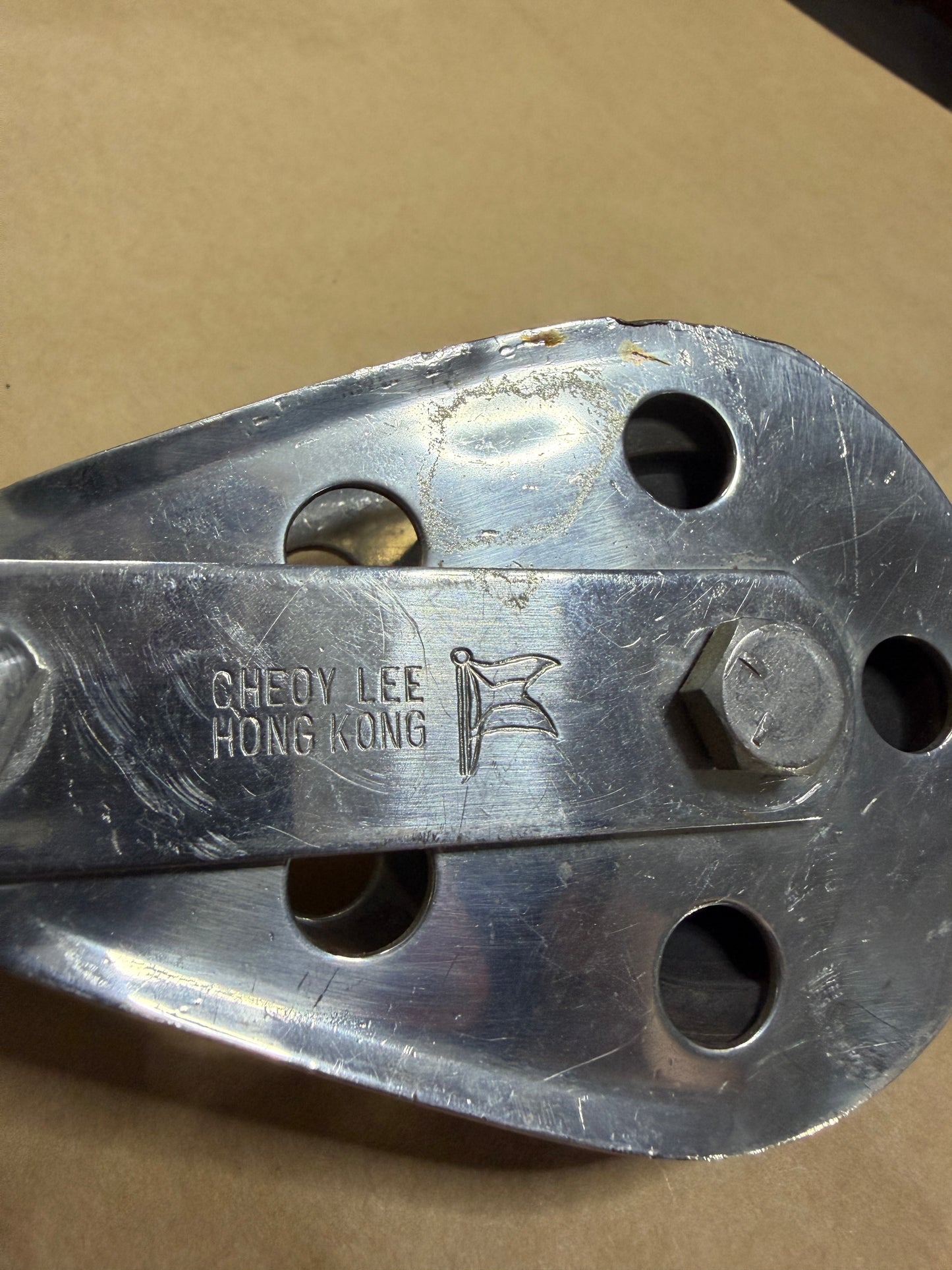 Cheoy Lee 2 1/2" Single Fixed Block - 1/2" Line Width
