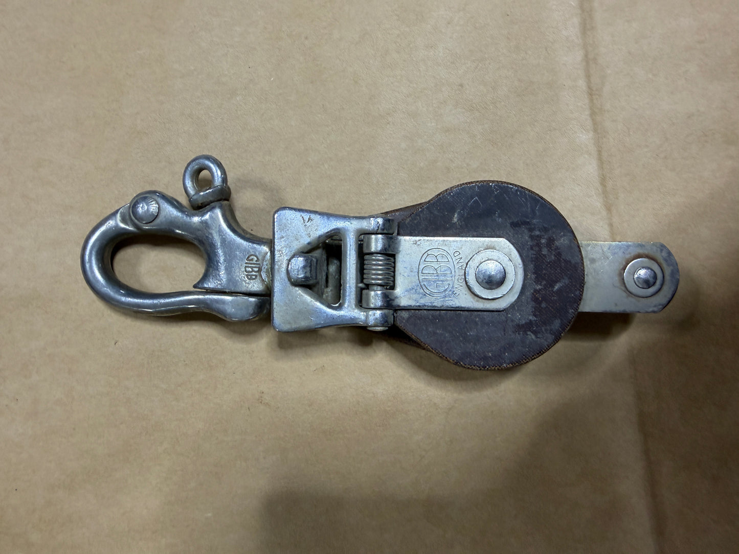 GIBB Tufnol Snatch Block - 3/8" Line Width