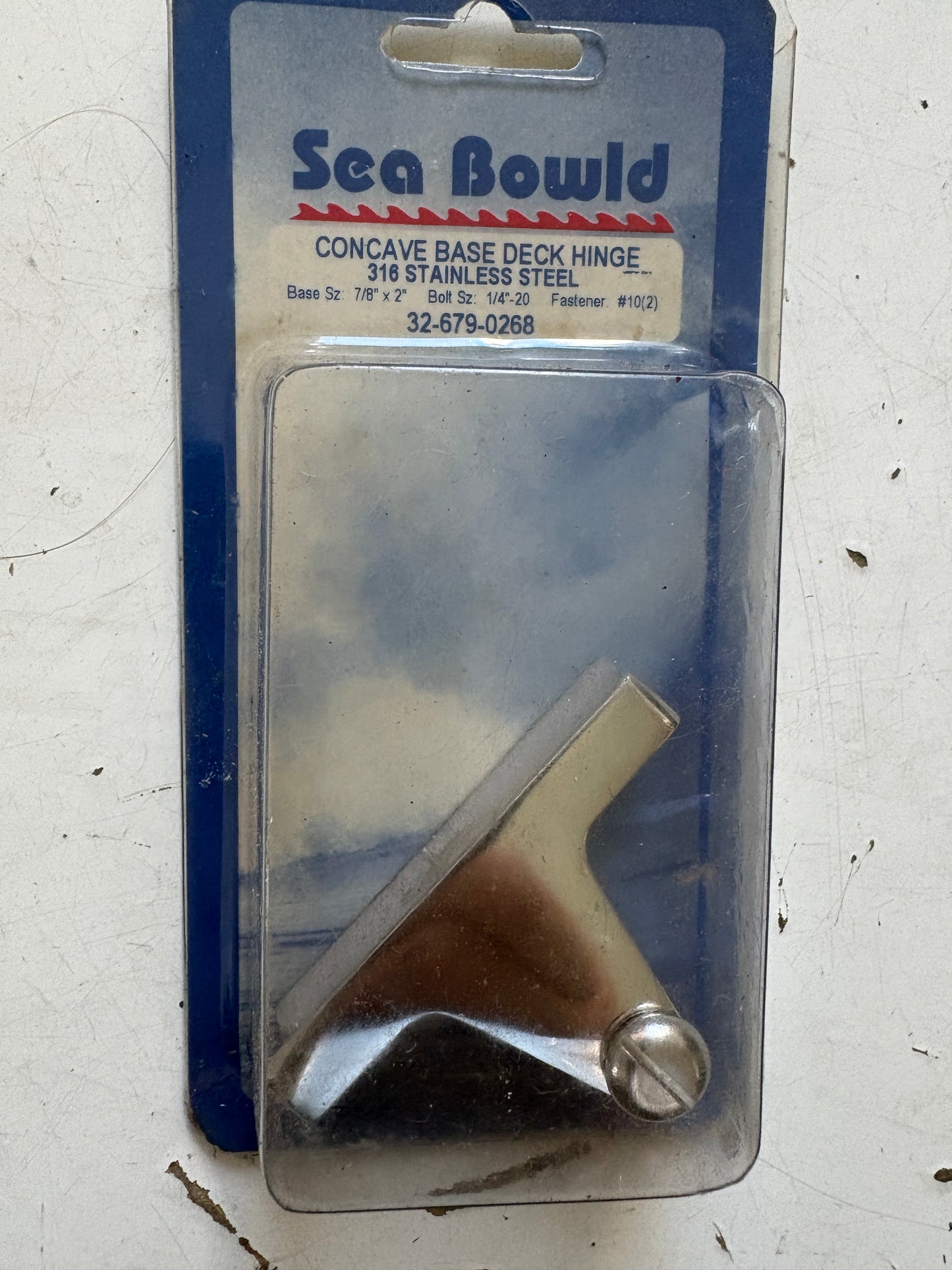 Sea Bowld Concave Base Deck Hinge 316 Stainless Steel 32-679-0268