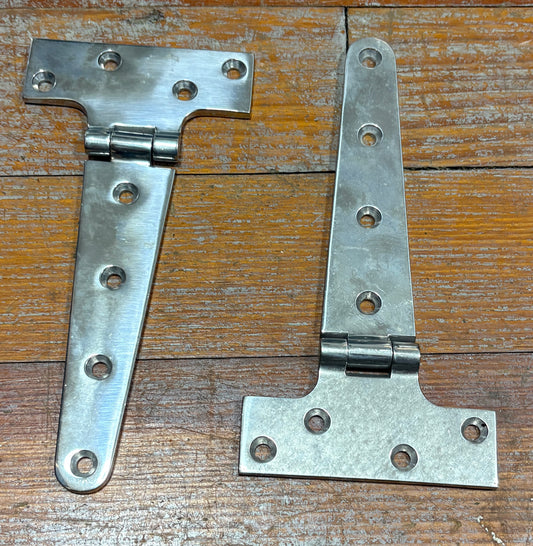Stainless Steel Hinges 7 5/8" Pair