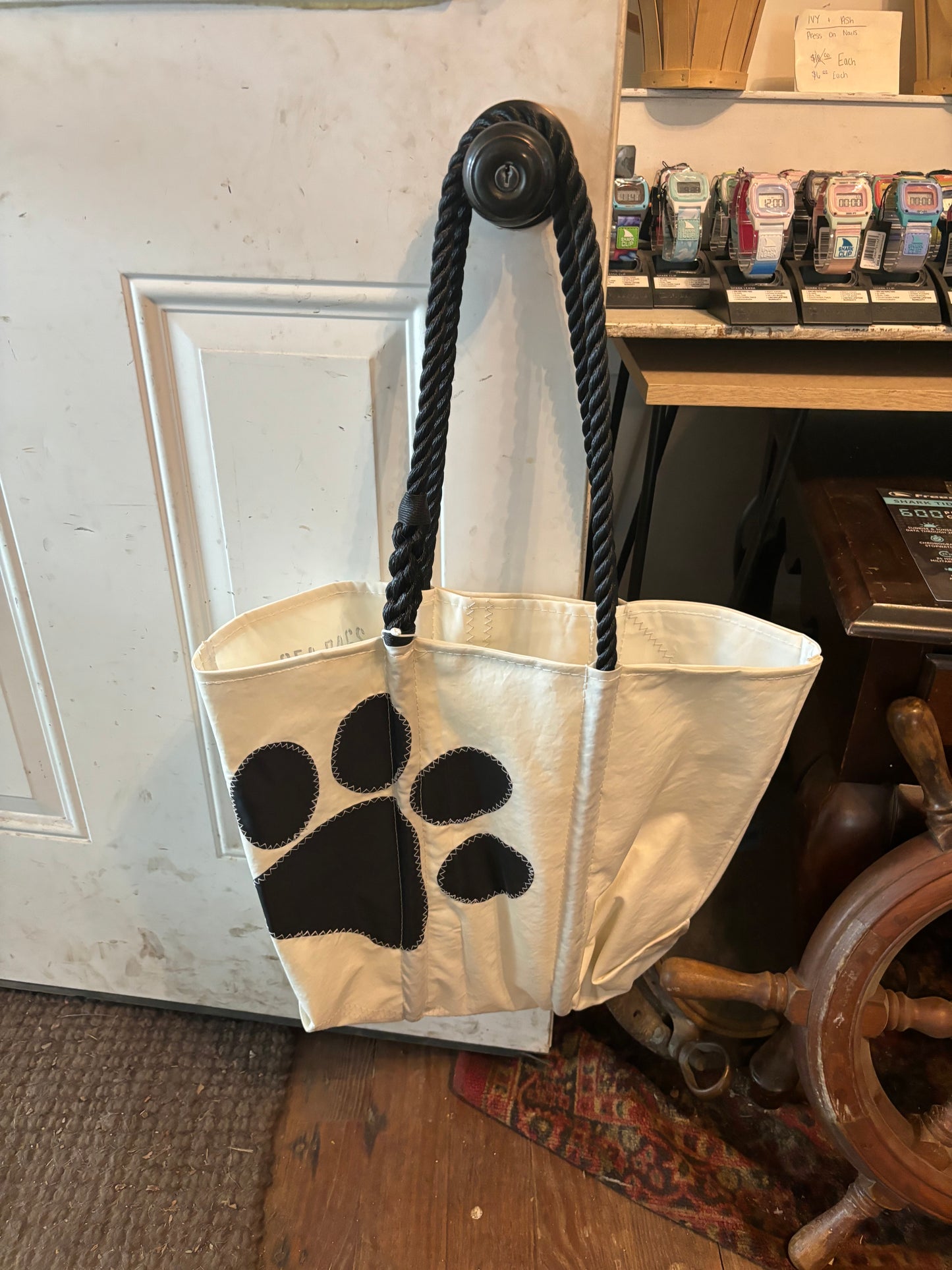 Paw Print Medium Seabag Tote