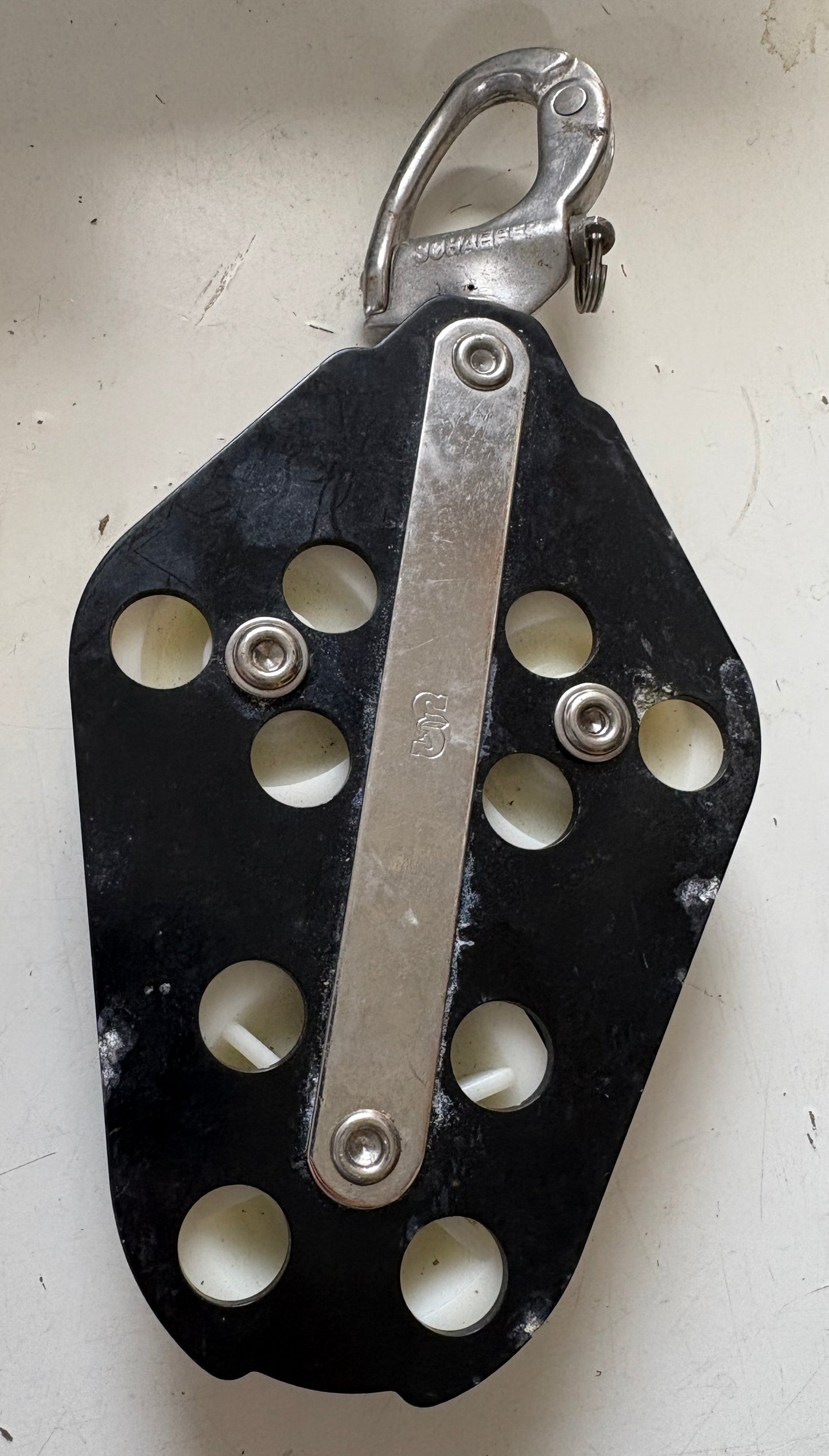 Schaefer Triple Fiddle Block With Snap Shackle - 5/8" Line